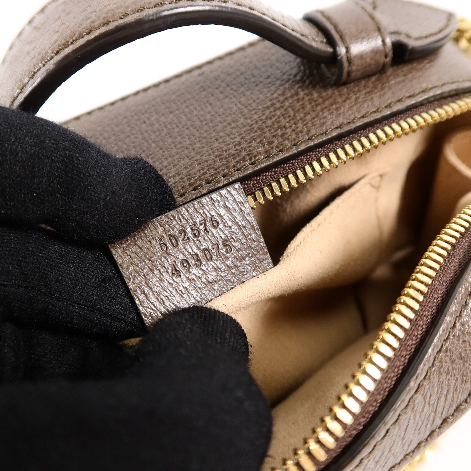 GUCCI 塗層帆布Ophidia GG Mini手挽肩背兩用袋