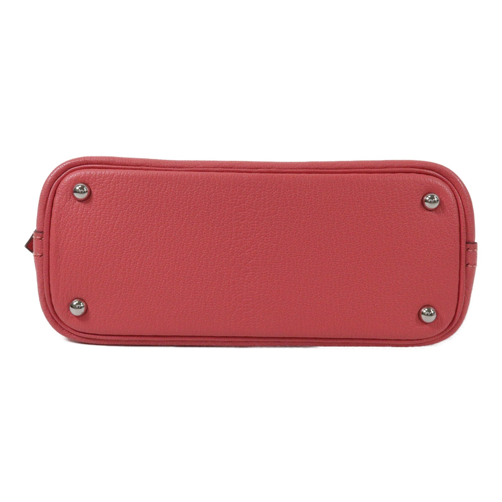 HERMES Chevre皮革Mini Bolide手挽肩背兩用袋Rose Azalee