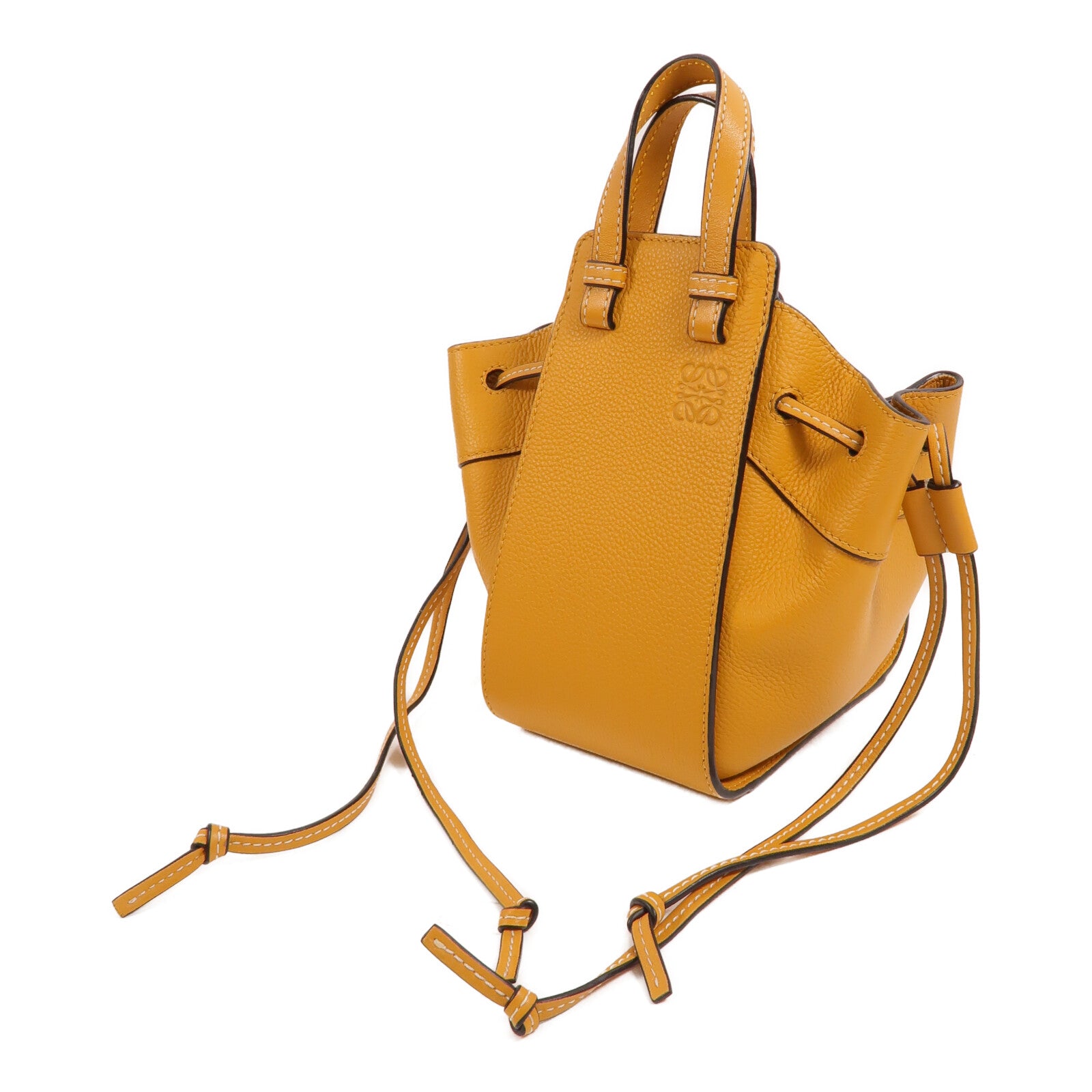 LOEWE 牛皮皮革Mini Hammock手挽肩背兩用袋