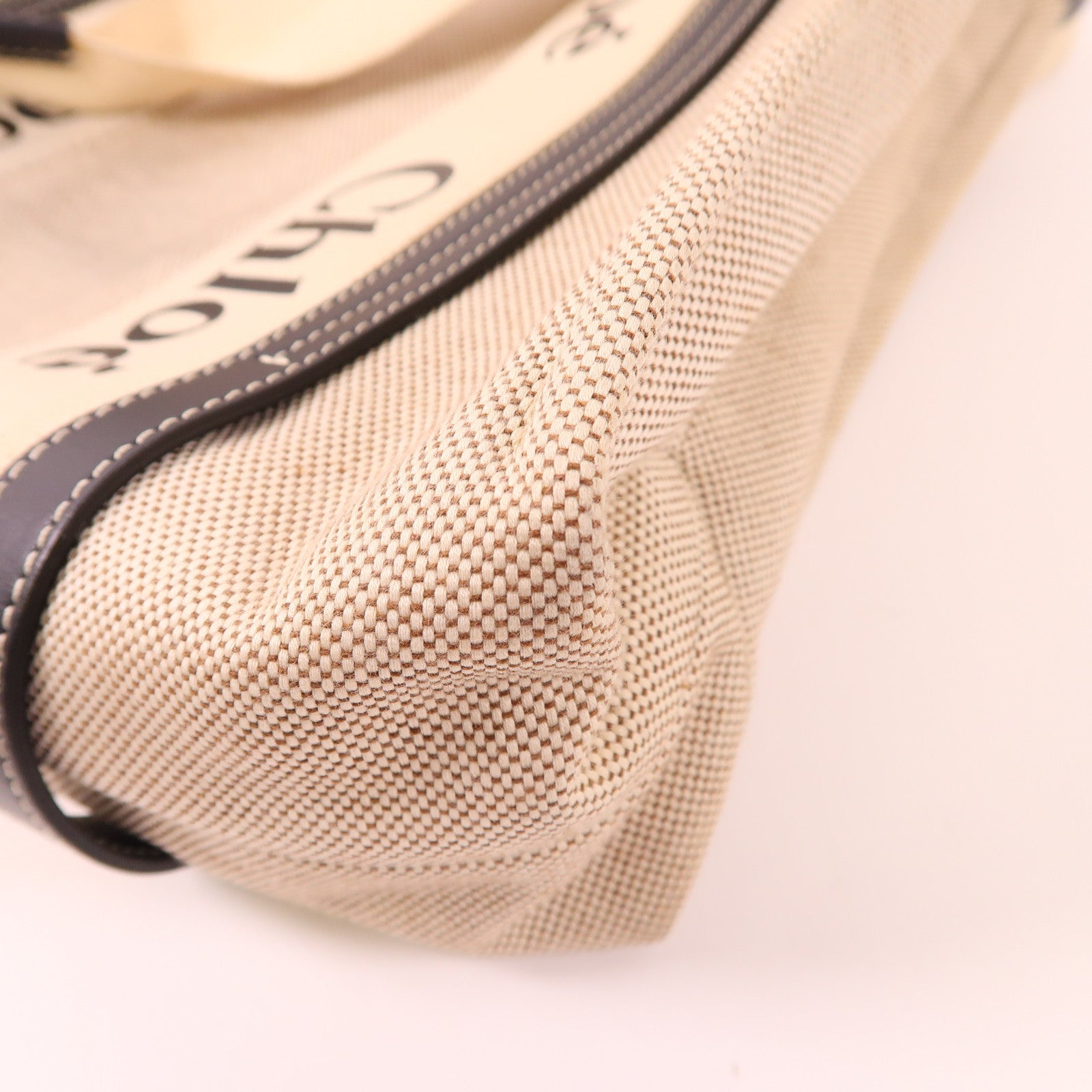 Chloe 帆布Woody Tote Bag手挽袋