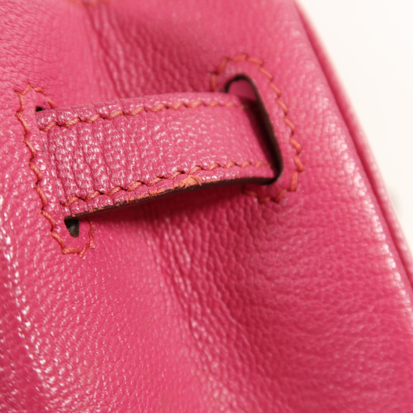 HERMES Chevre皮革Birkin 25手挽袋Rose Pourpre