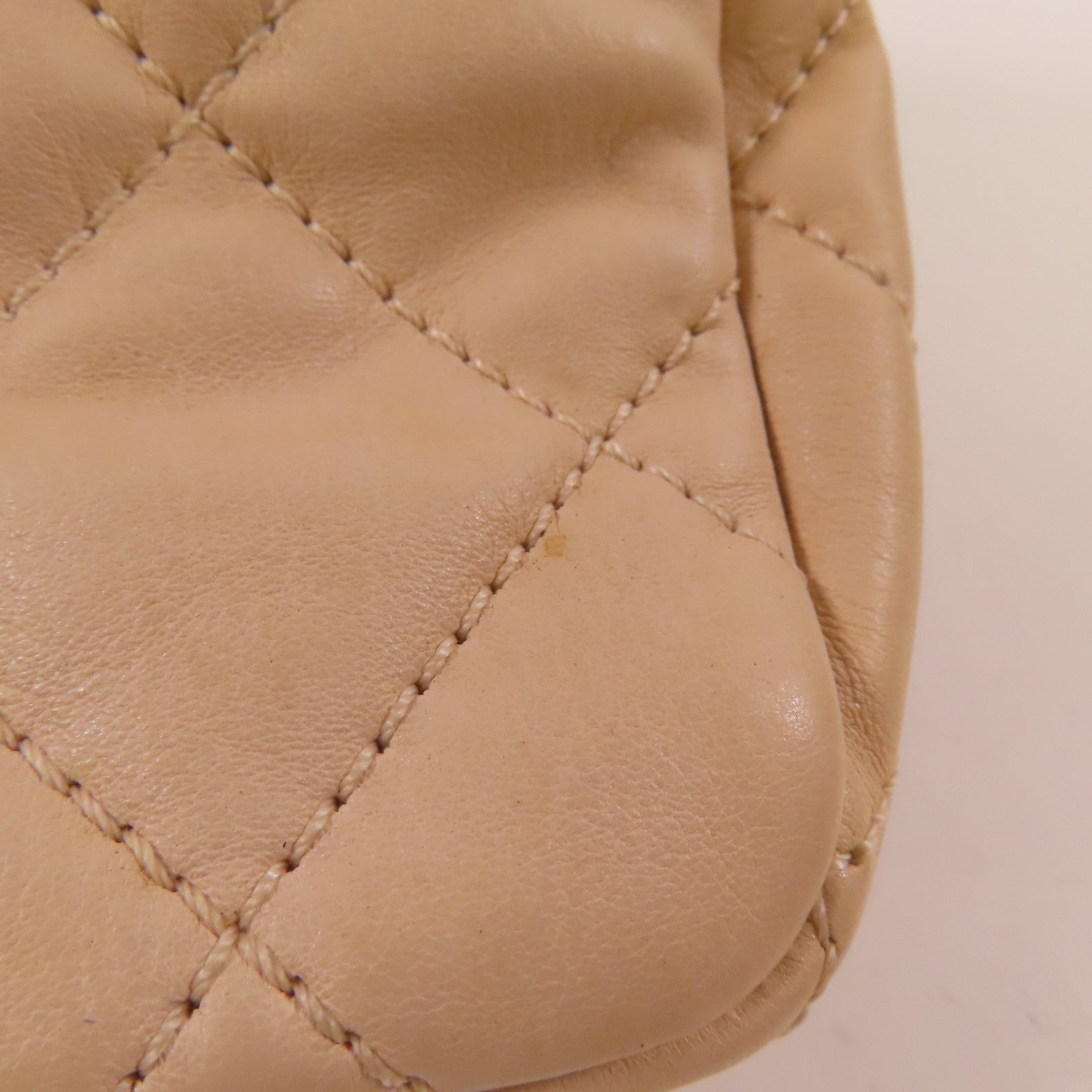 CHANEL 牛皮皮革Chain Shoulder銀扣鏈帶肩背袋