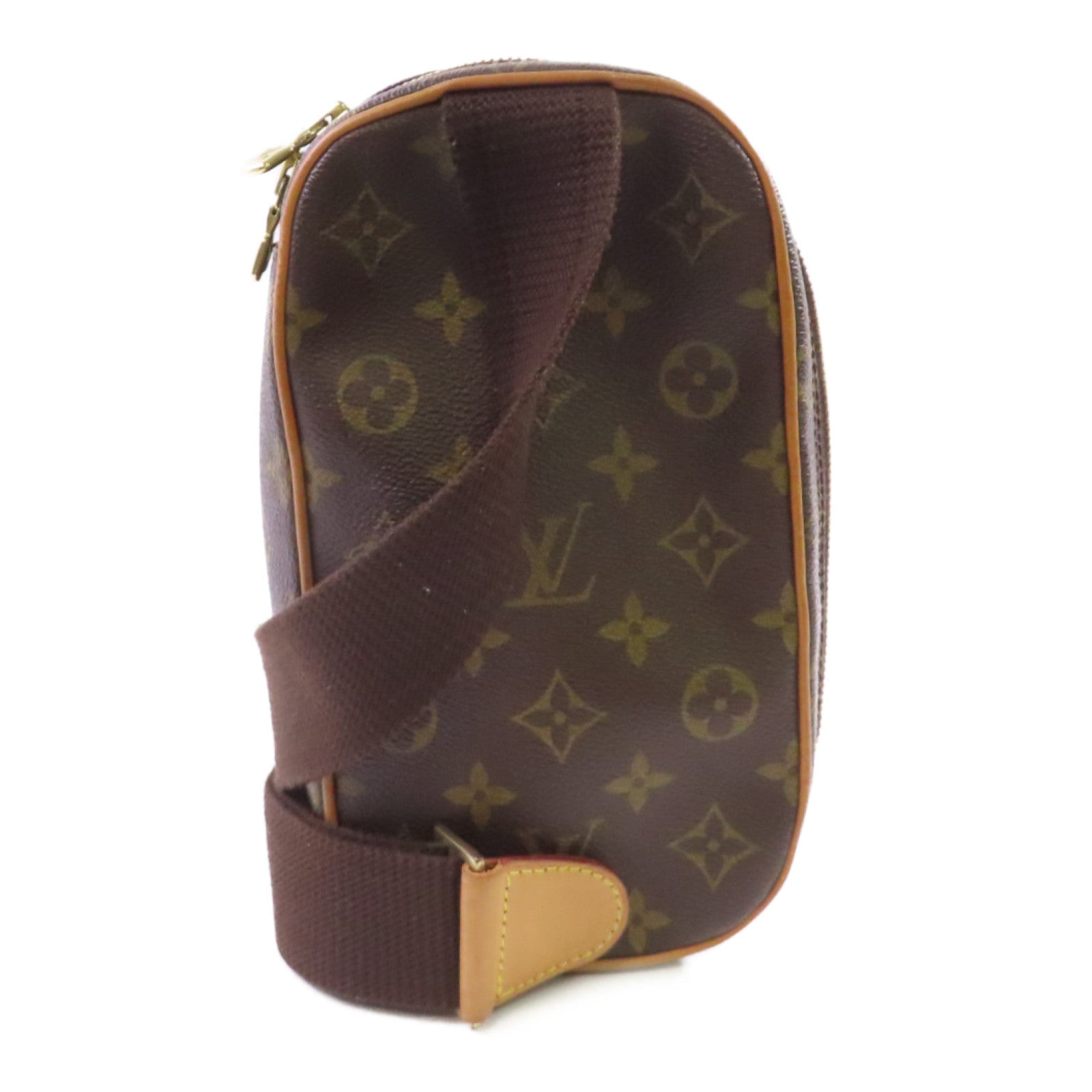 LOUIS VUITTON 【激減優惠】Monogram Pochette Gange Belt Bag金扣腰包啡色