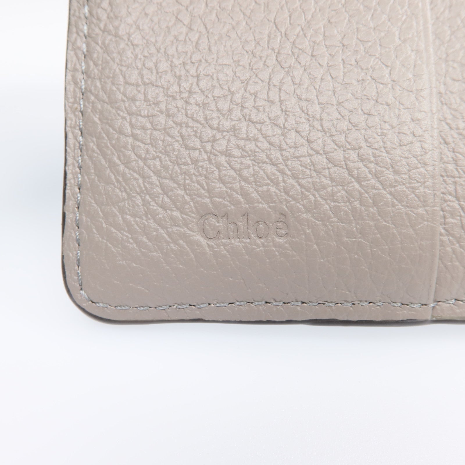 Chloe 牛皮皮革Wallet金扣錢包