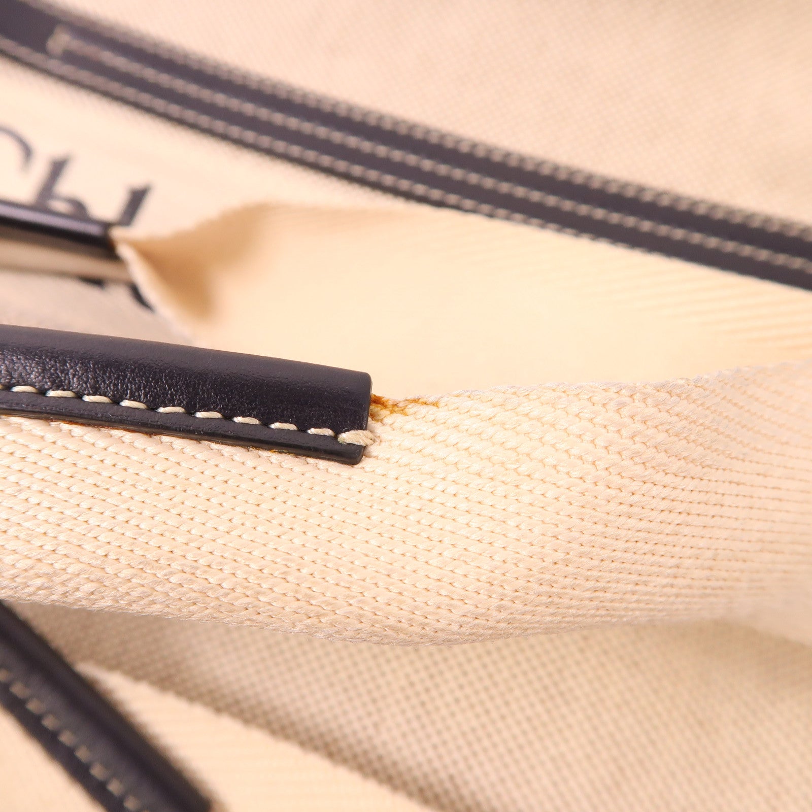 Chloe 帆布Woody Tote Bag手挽袋