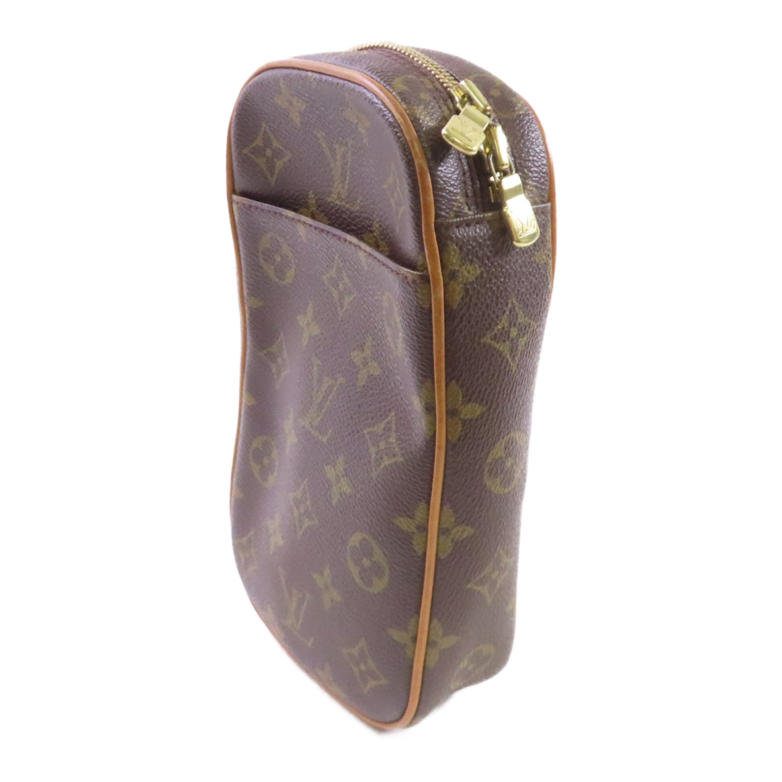 LOUIS VUITTON 【激減優惠】Monogram Pochette Gange Belt Bag金扣腰包啡色