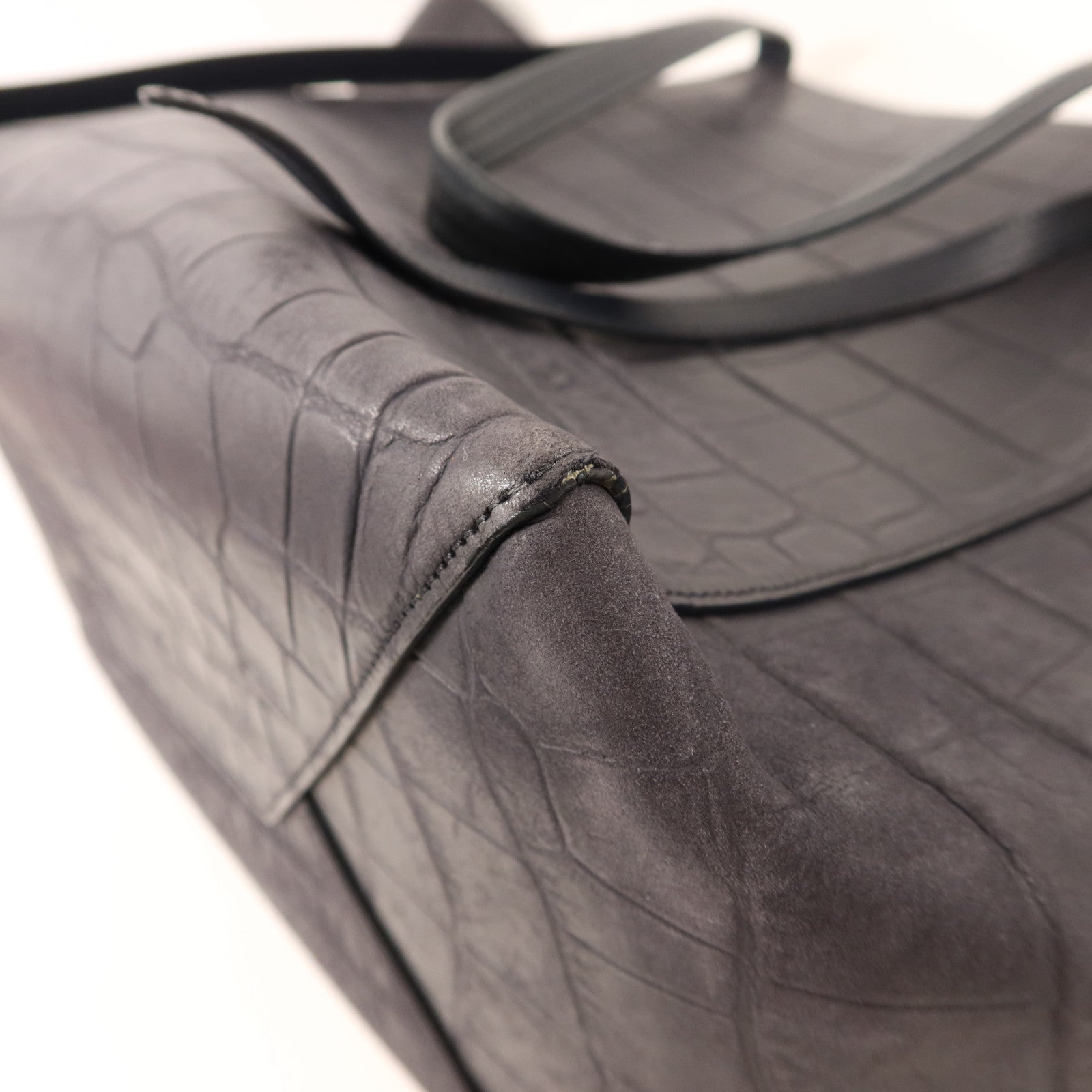 CELINE 牛皮皮革Small Cabas Phantom金扣肩背袋