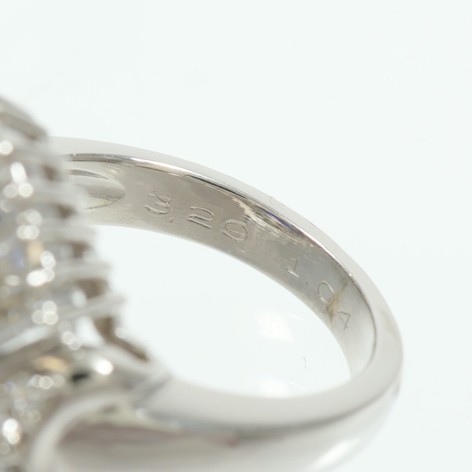 JEWELRY PT900鉑金Sapphire Diamond Ring藍寶石/鑽石戒指