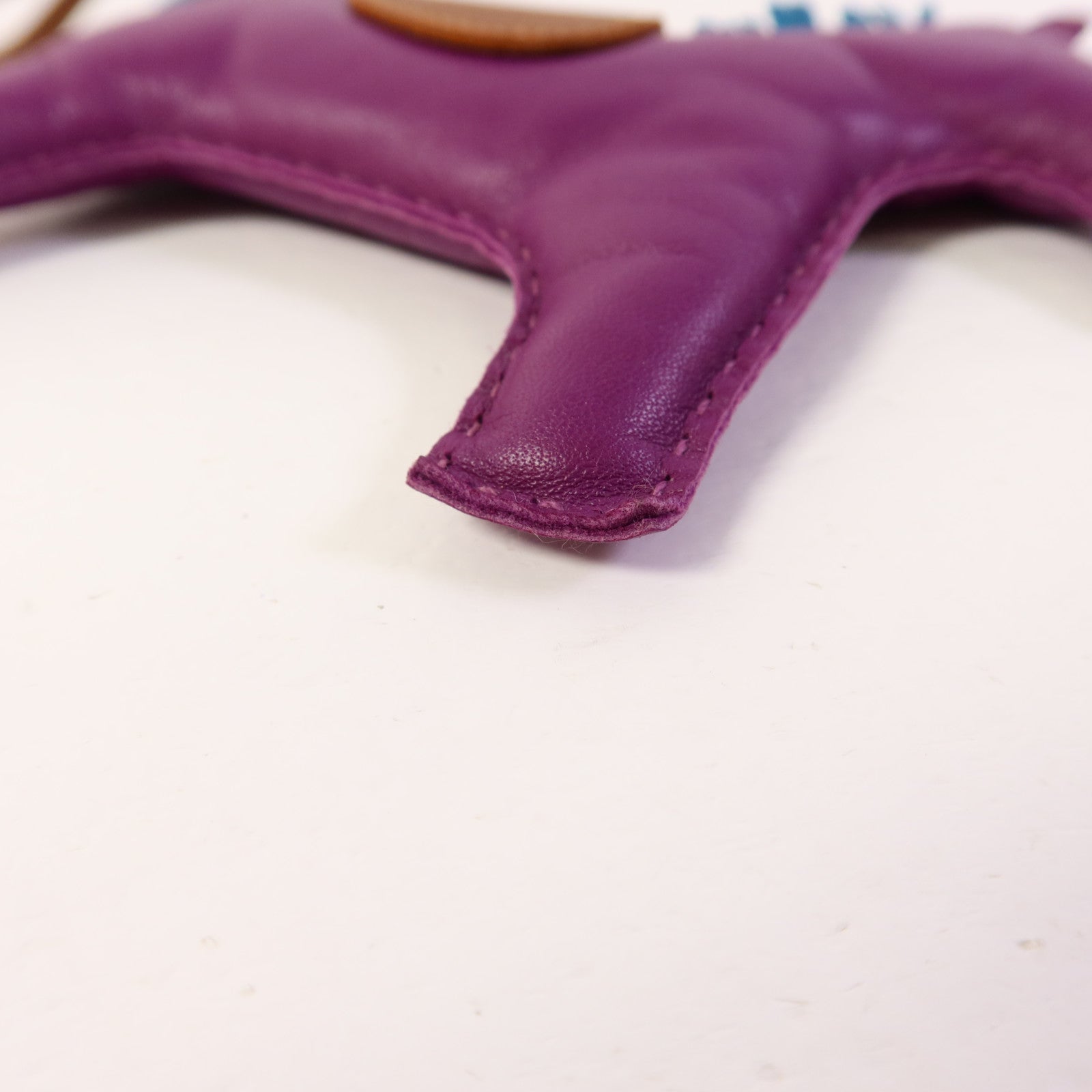 HERMES Milo皮革Rodeo GM掛飾Anemone