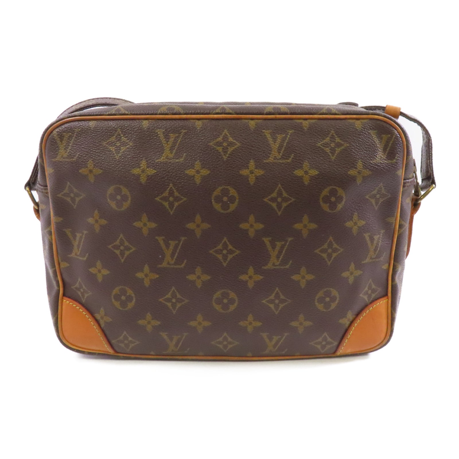 LOUIS VUITTON Monogram Nil金扣肩背袋啡色