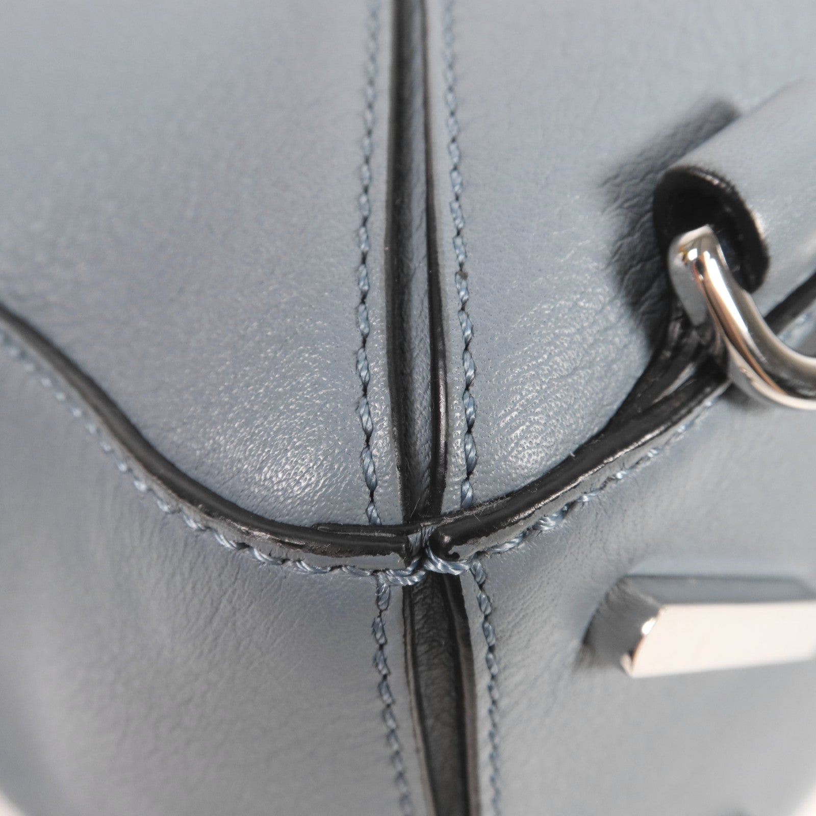 LOEWE 牛皮皮革Puzzle Medium銀扣手挽肩背兩用袋