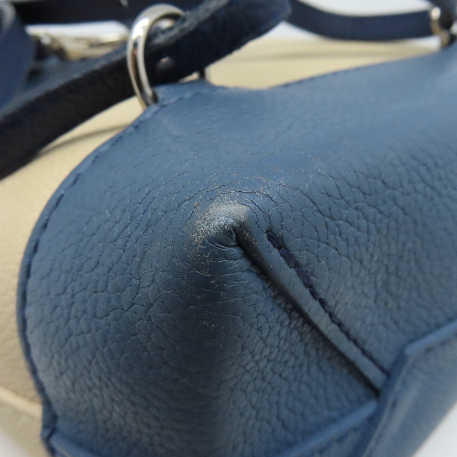 LOUIS VUITTON 【清倉大減價】牛皮皮革Lockme Backpack銀扣背包藍色/淺褐色