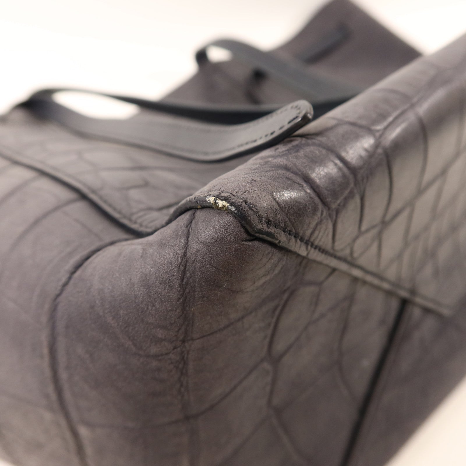 CELINE 牛皮皮革Small Cabas Phantom金扣肩背袋