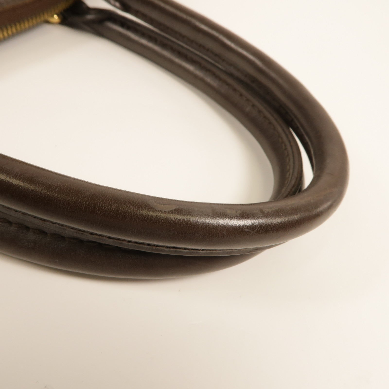 LOUIS VUITTON Damier Trevi金扣手挽肩背兩用袋棕色