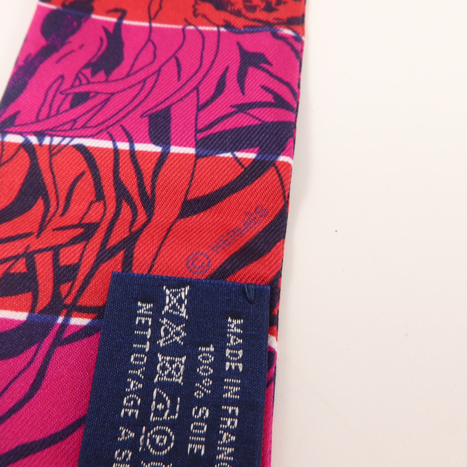 HERMES 絲質Twilly絲巾