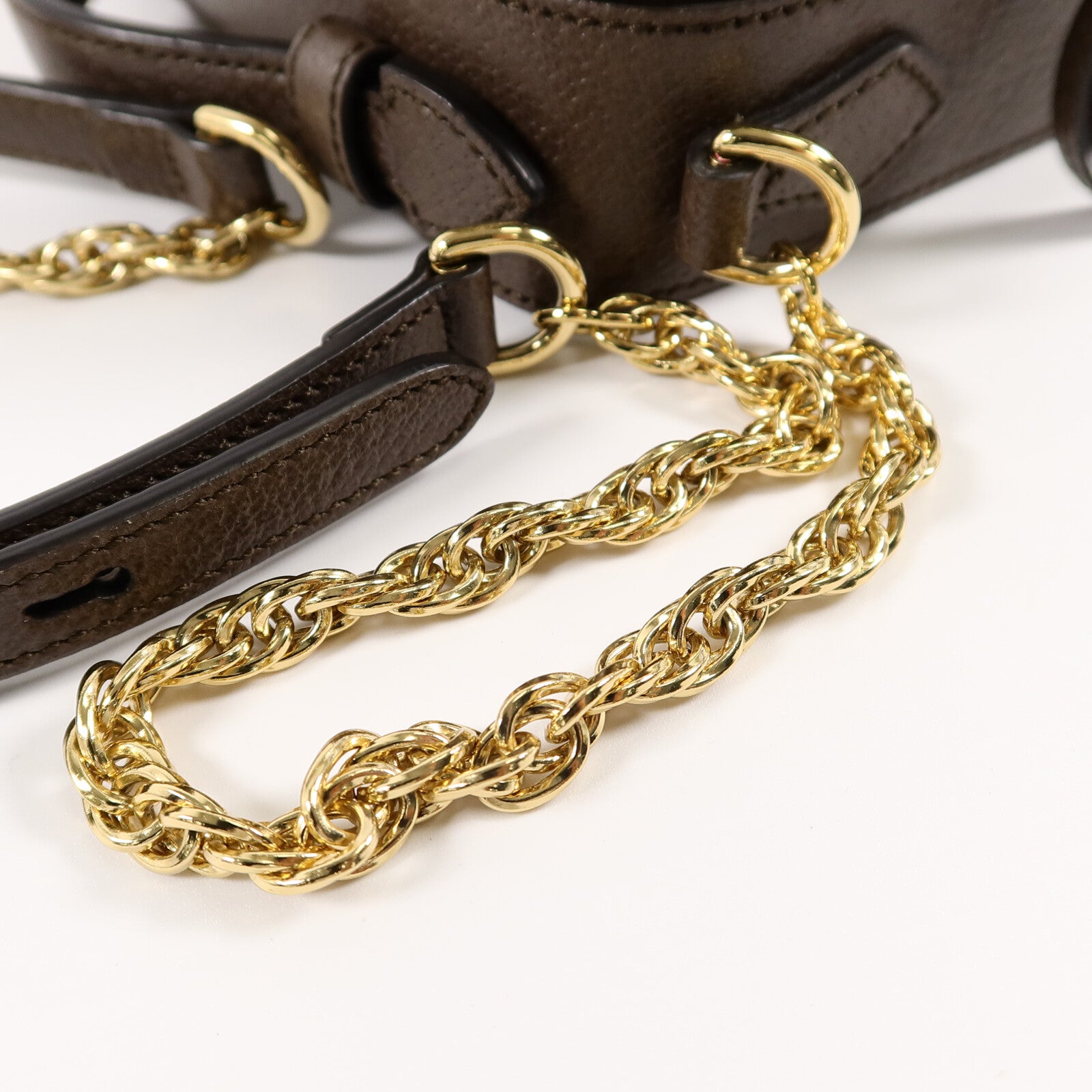 GUCCI 塗層帆布Ophidia GG Mini手挽肩背兩用袋