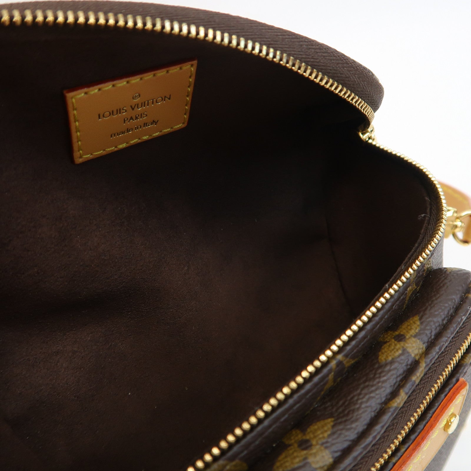 LOUIS VUITTON Monogram Mini Bumbag金扣手挽肩背兩用袋啡色