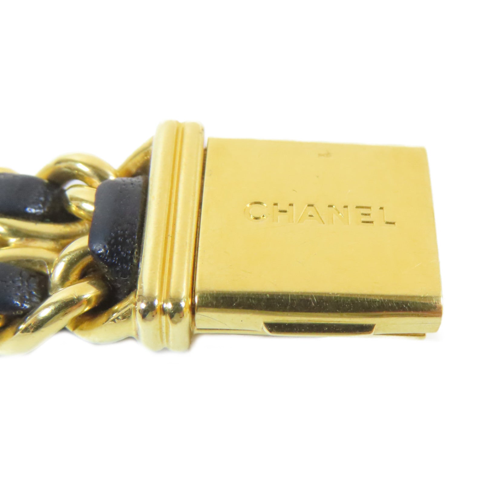 CHANEL Premiere M鍍金手錶石英機芯黑色