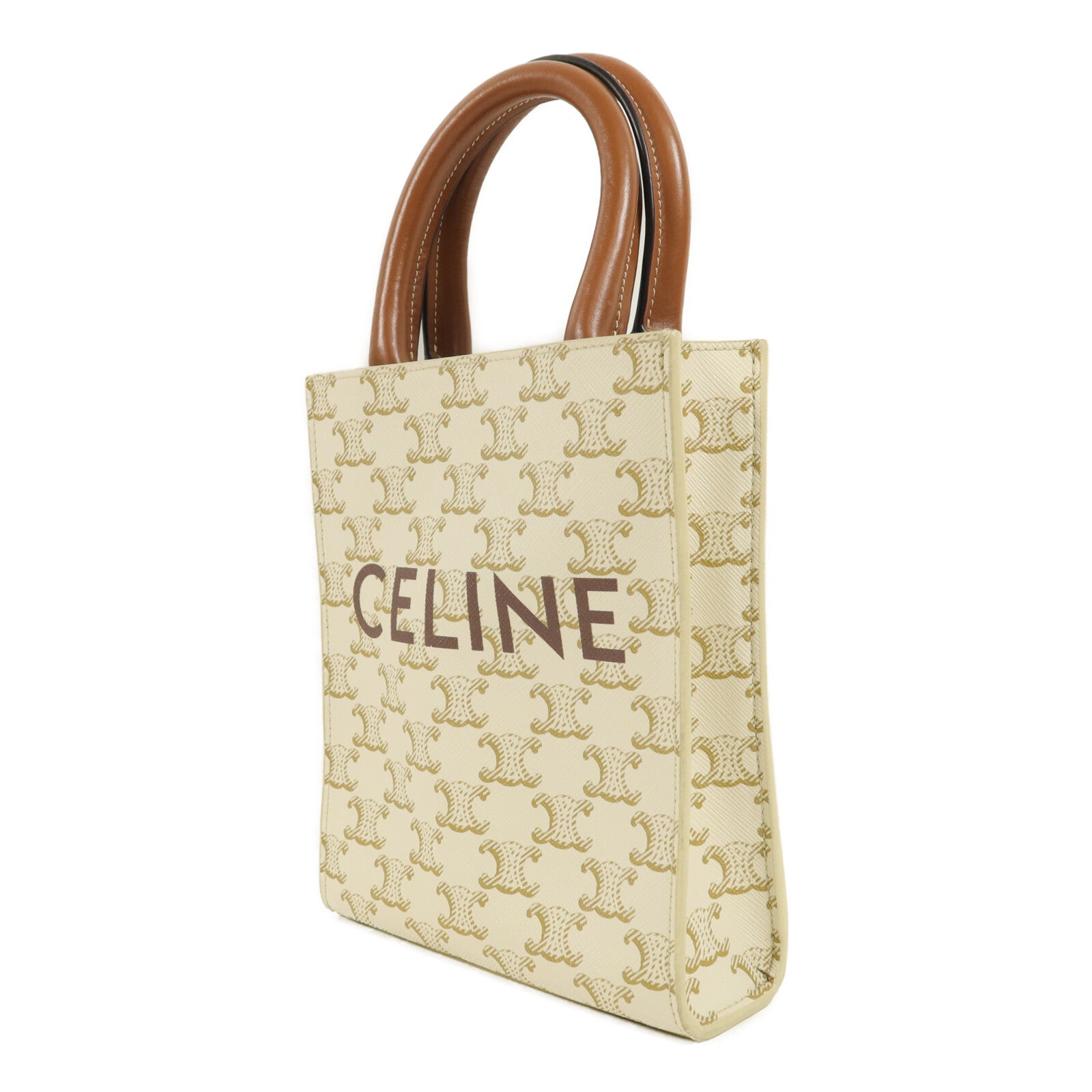 CELINE 塗層帆布Mini Vertical Cabas手挽肩背兩用袋