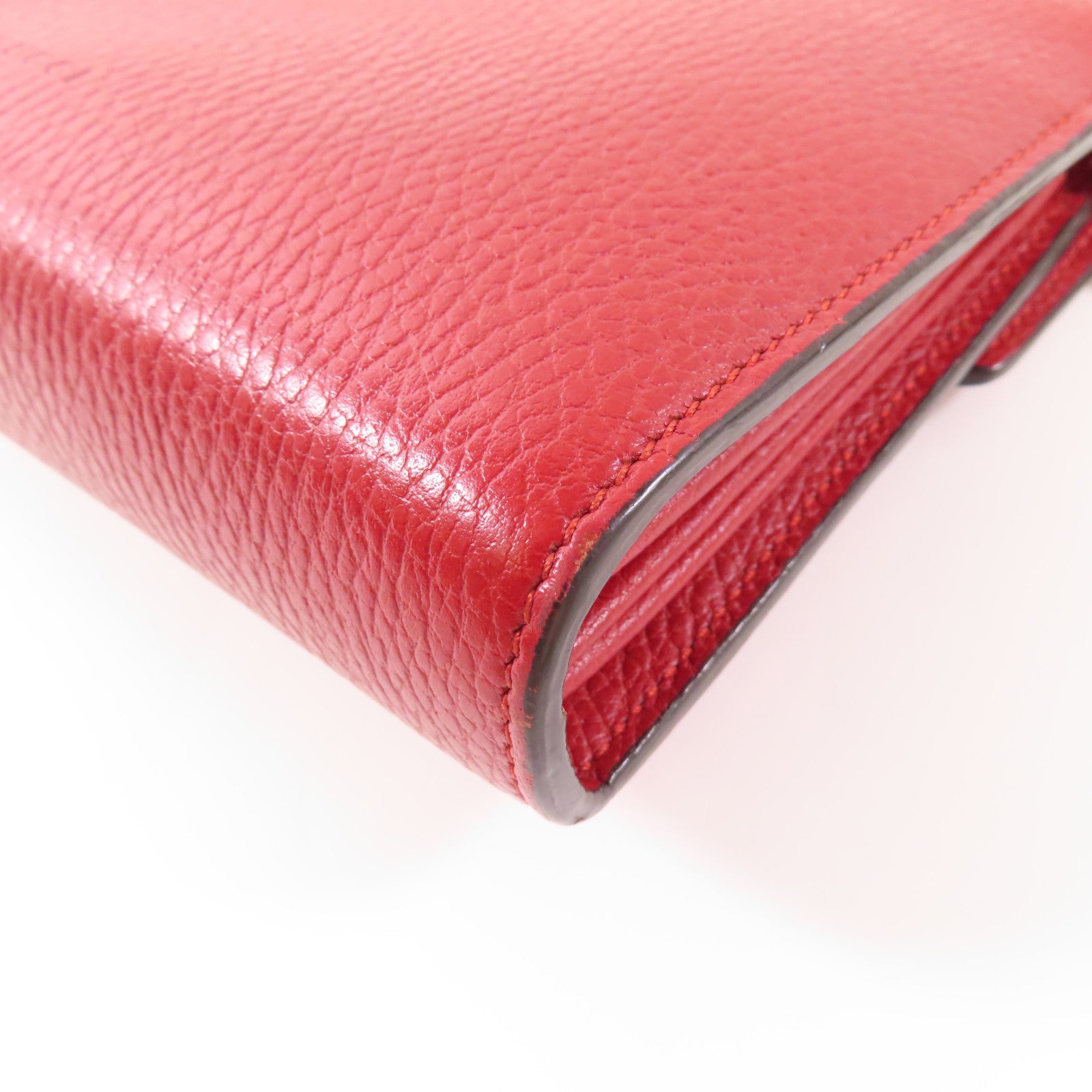 GUCCI GG Dionysus GG Supreme Chain Wallet Shoulder Bag 401231 Calfskin Red