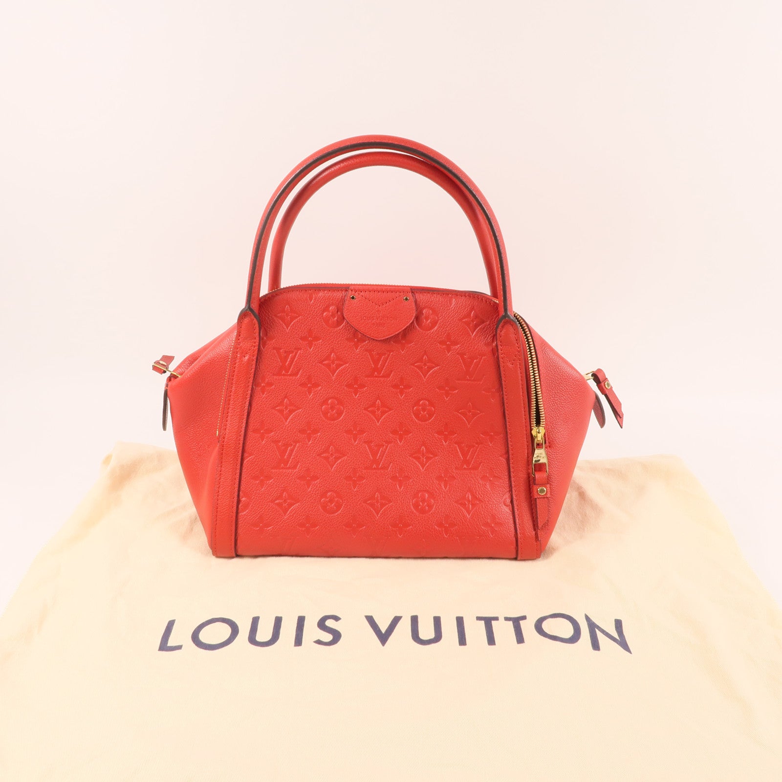 LOUIS VUITTON Monogram Empreinte Marais金扣手挽袋
