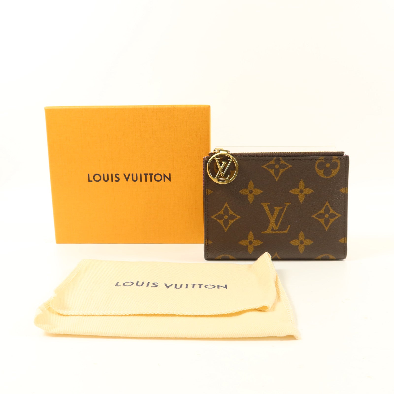 LOUIS VUITTON Monogram Lisa Wallet金扣錢包