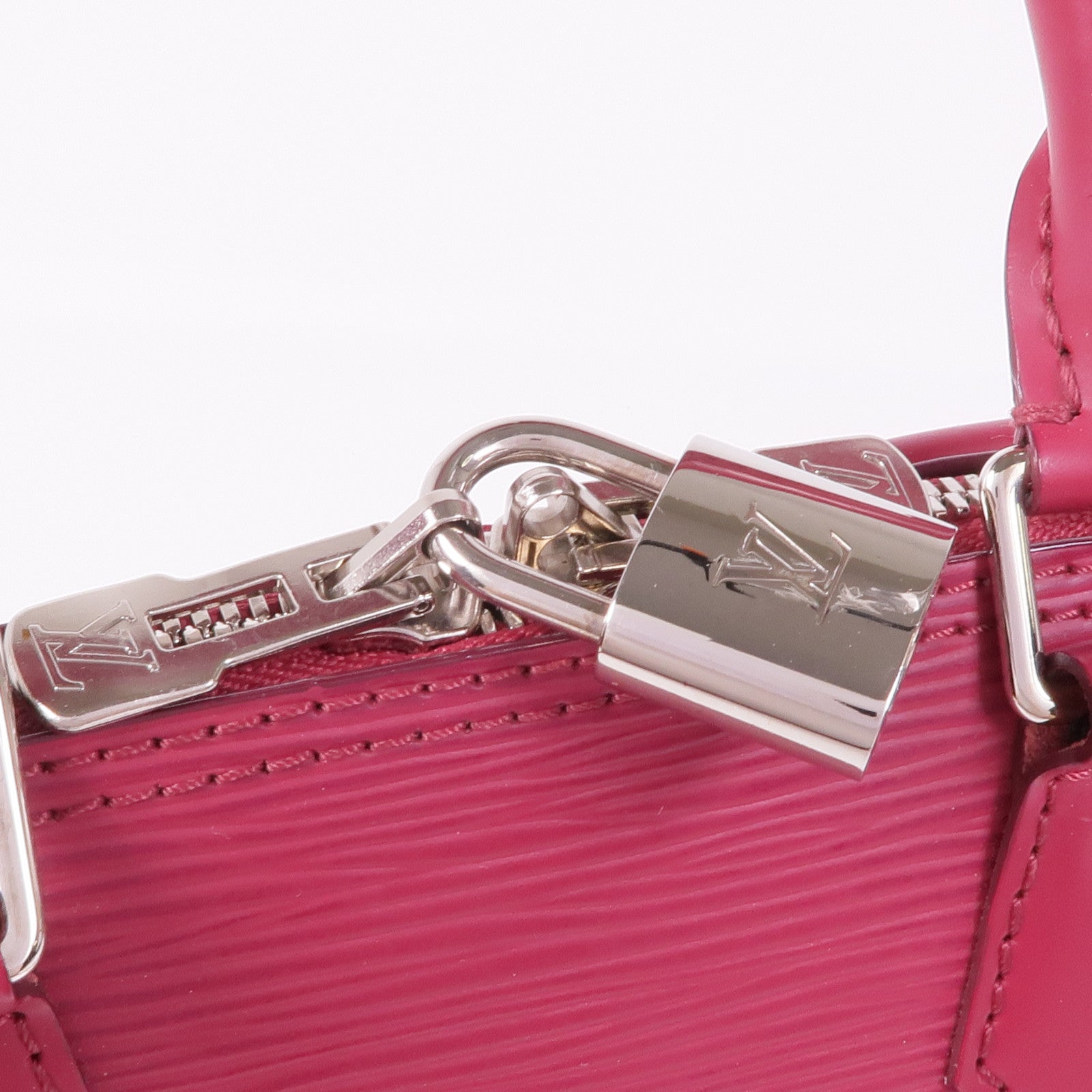 LOUIS VUITTON Epi Alma BB銀扣手挽肩背兩用袋