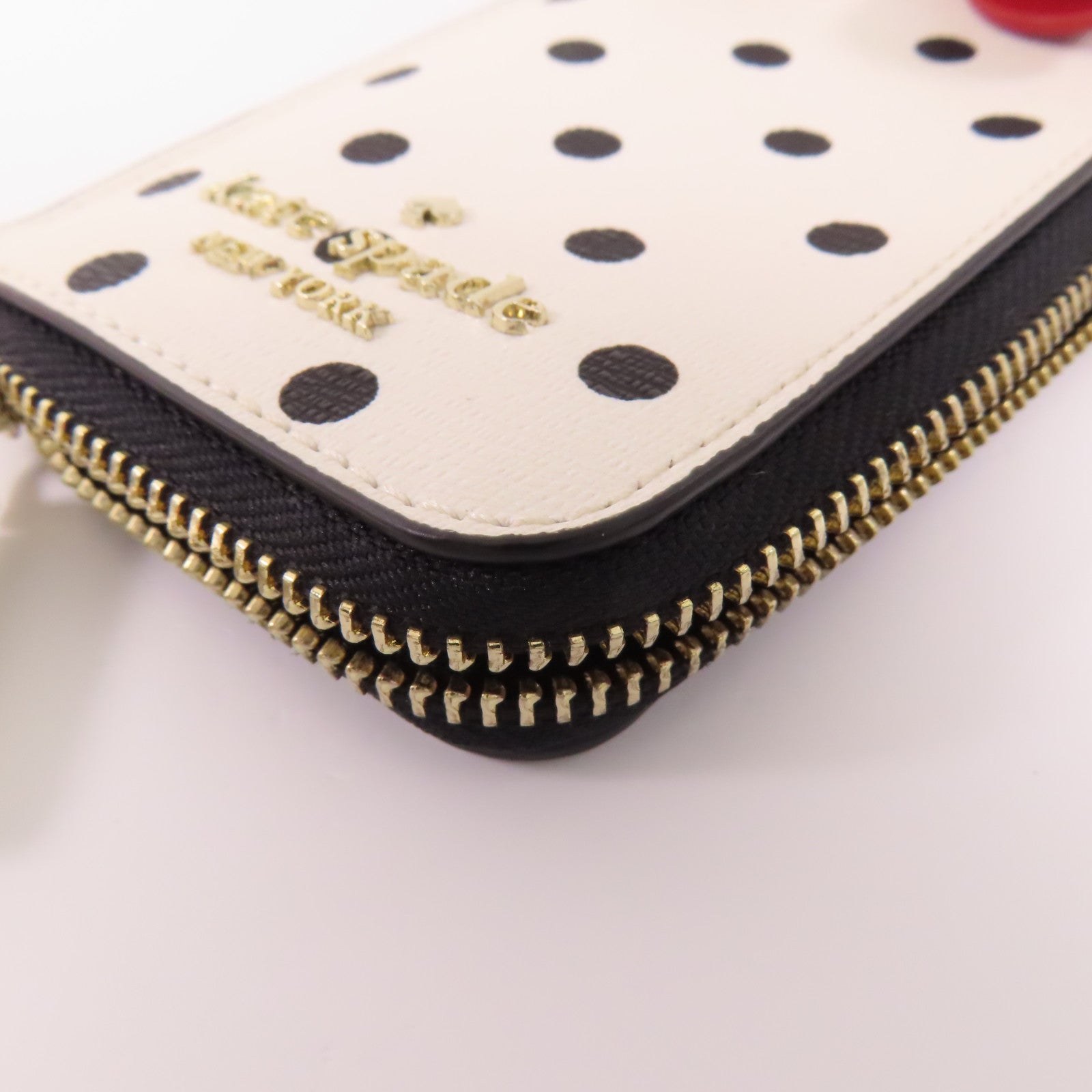 Kate Spade 牛皮皮革Card Case銀扣卡片套