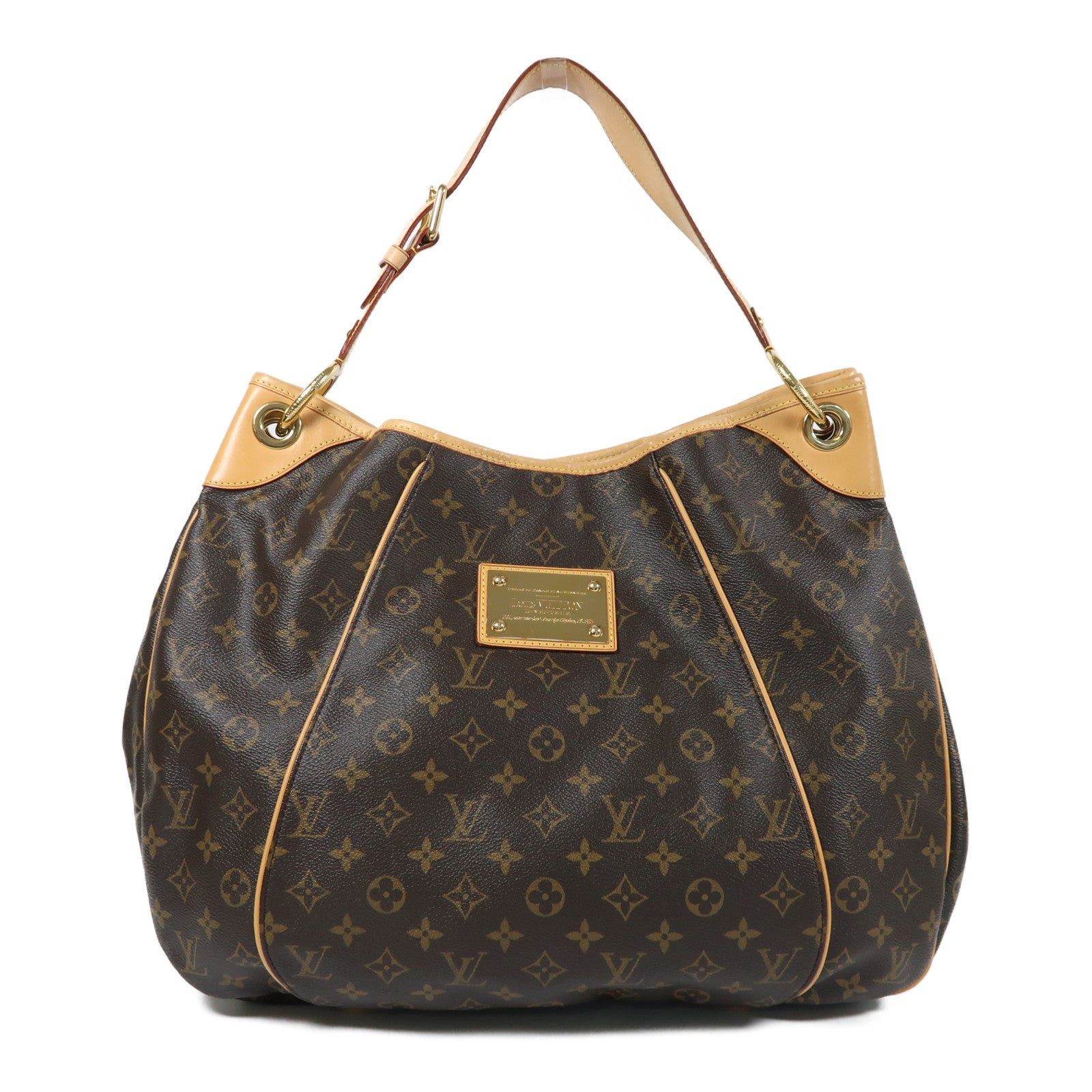 LOUIS VUITTON Monogram Galliera GM金扣肩背袋啡色