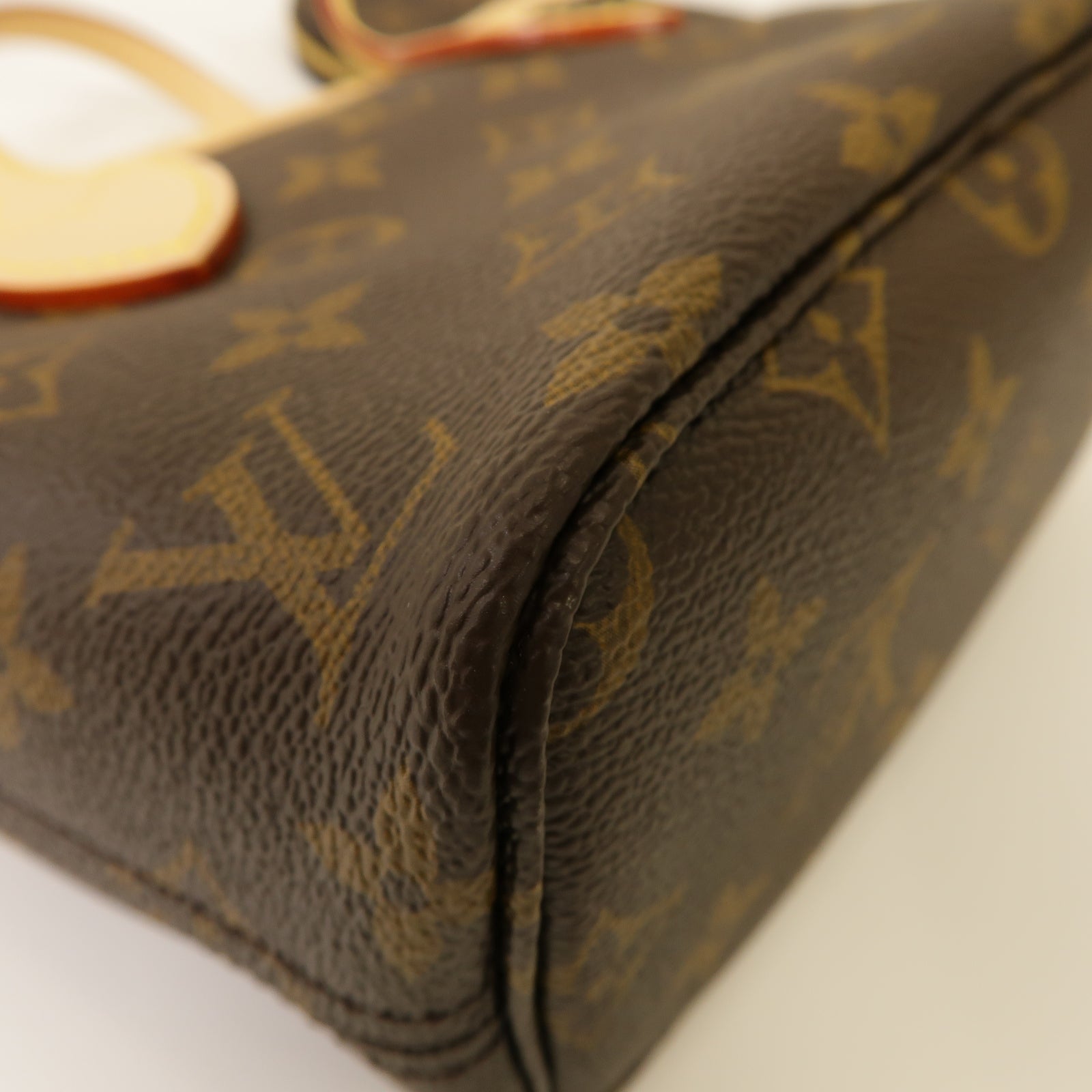 LOUIS VUITTON Monogram Neverfull BB金扣手挽肩背兩用袋棕色