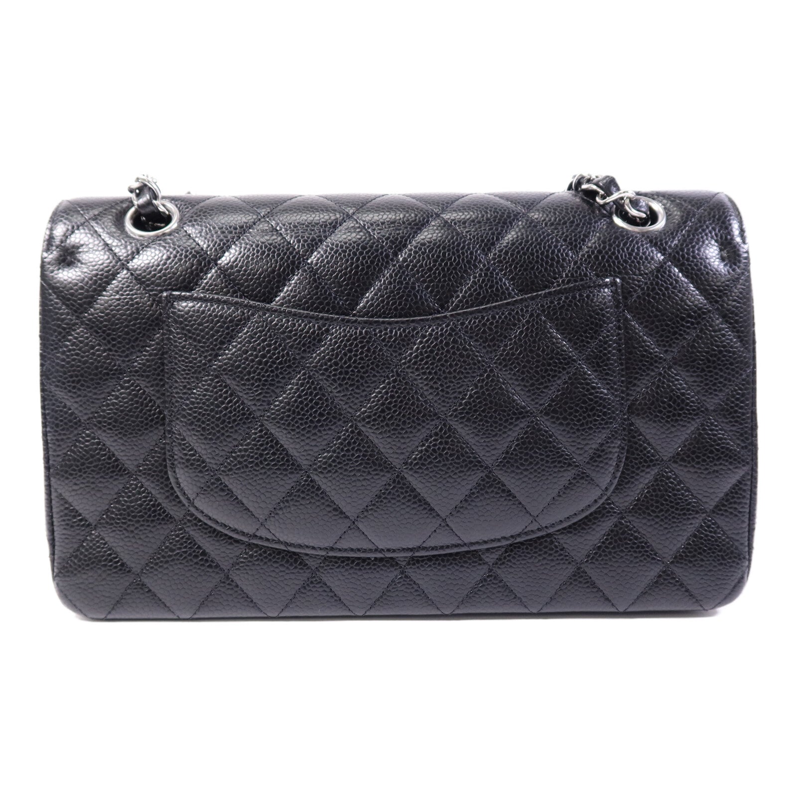 CHANEL 牛皮皮革Classic 25銀扣鏈帶肩背袋