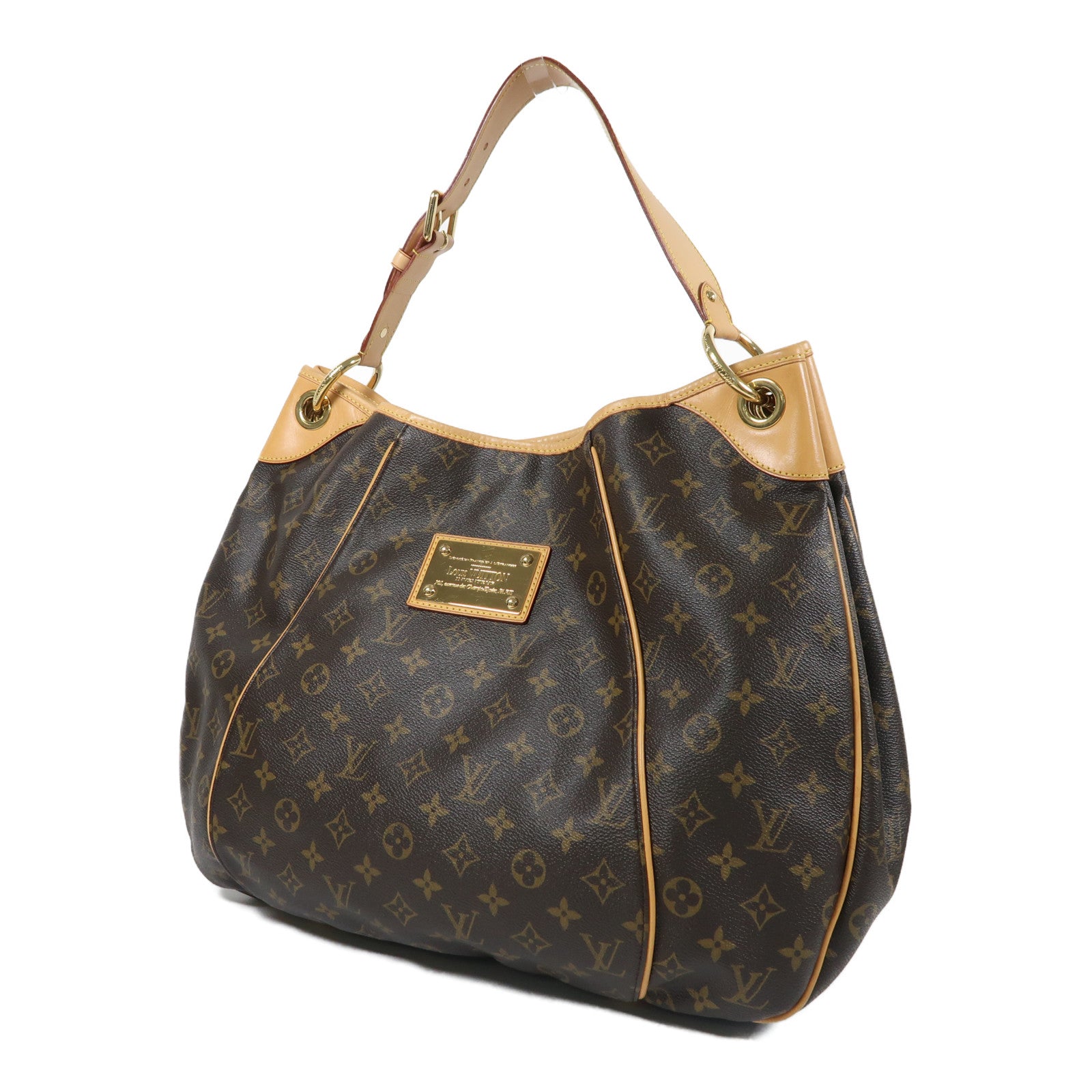 LOUIS VUITTON Monogram Galliera GM金扣肩背袋啡色
