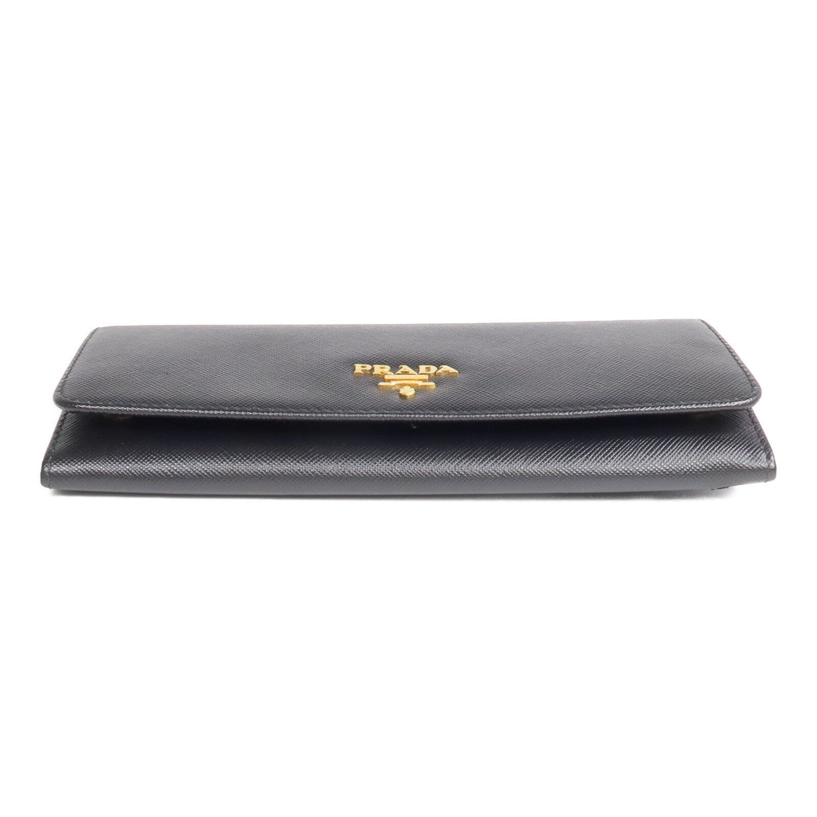 PRADA Saffiano皮革Long Wallet金扣長錢包