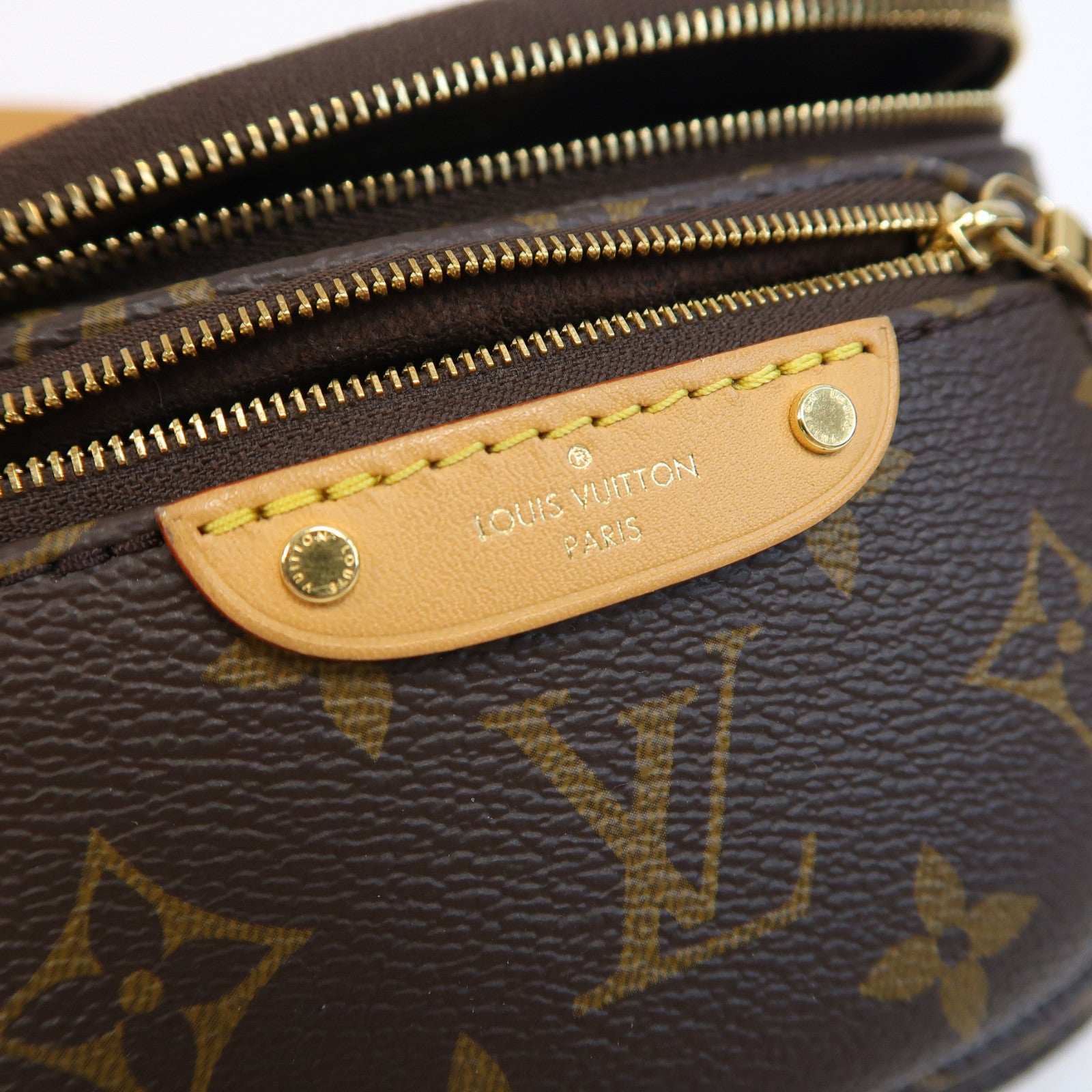 LOUIS VUITTON Monogram Mini Bumbag金扣手挽肩背兩用袋啡色