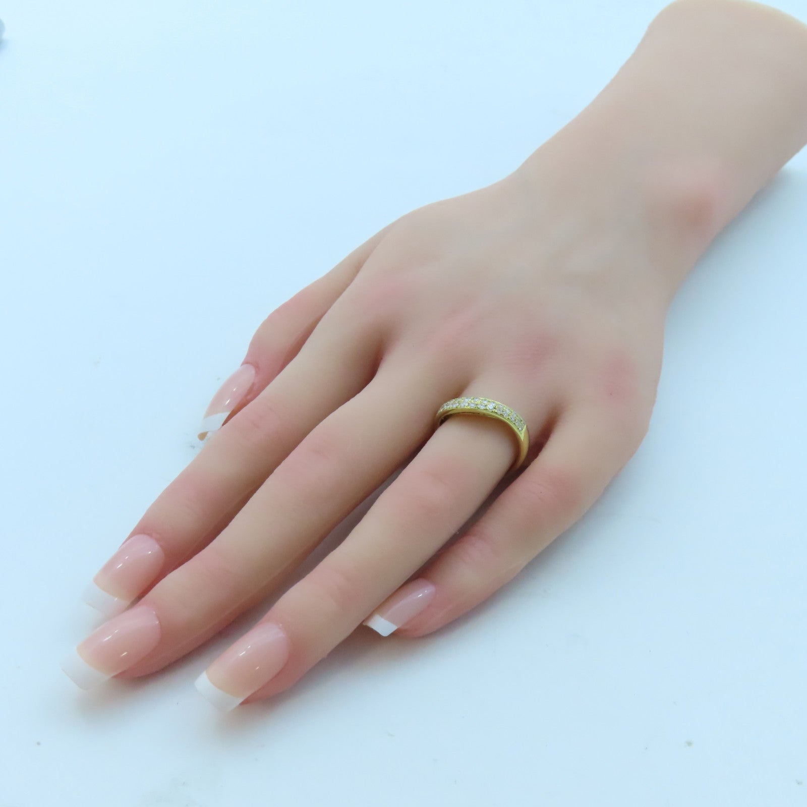 JEWELRY 18K黃金Diamond Ring 0.65ct鑽石戒指US#6