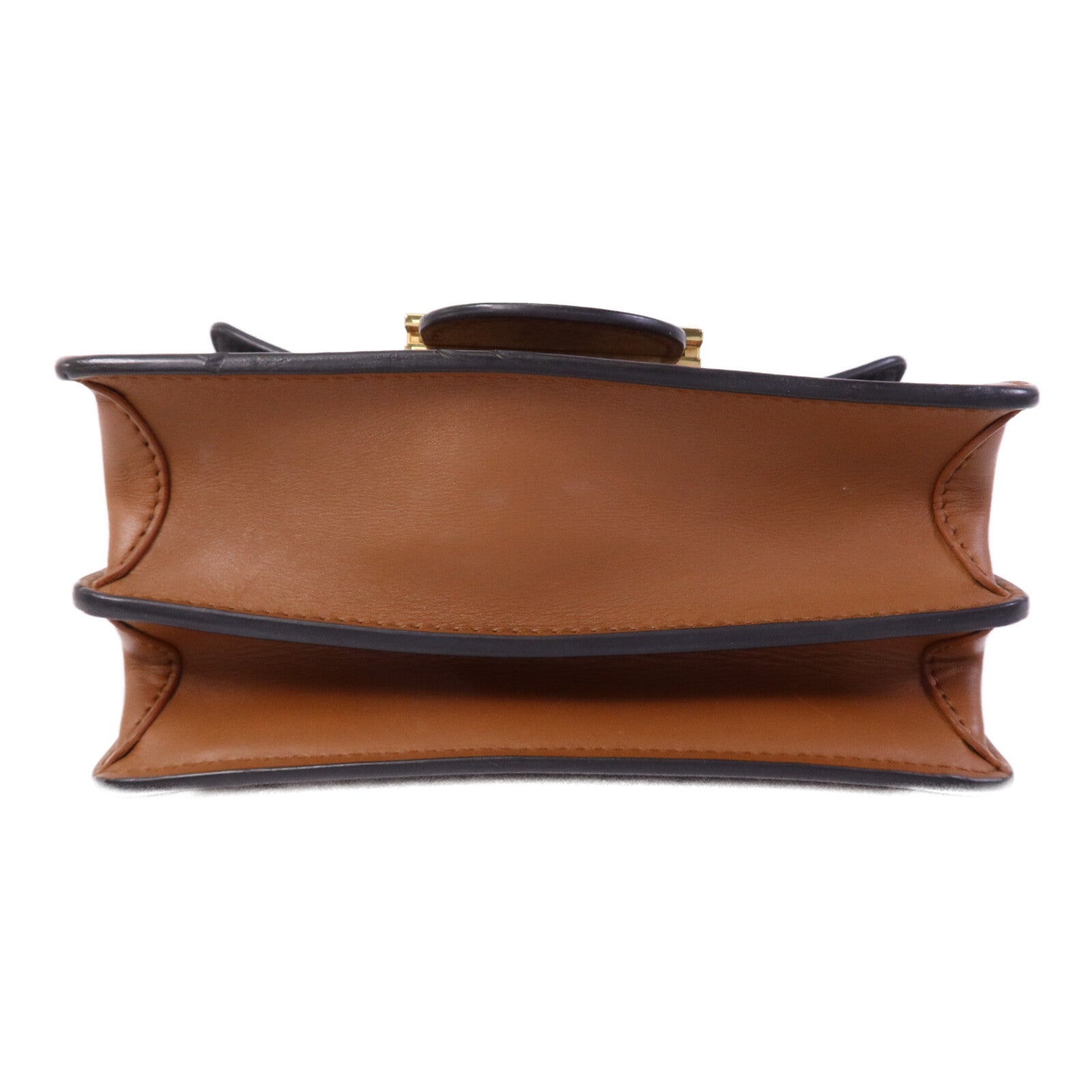 LOUIS VUITTON Monogram Reverse Mini Dauphine金扣肩背袋