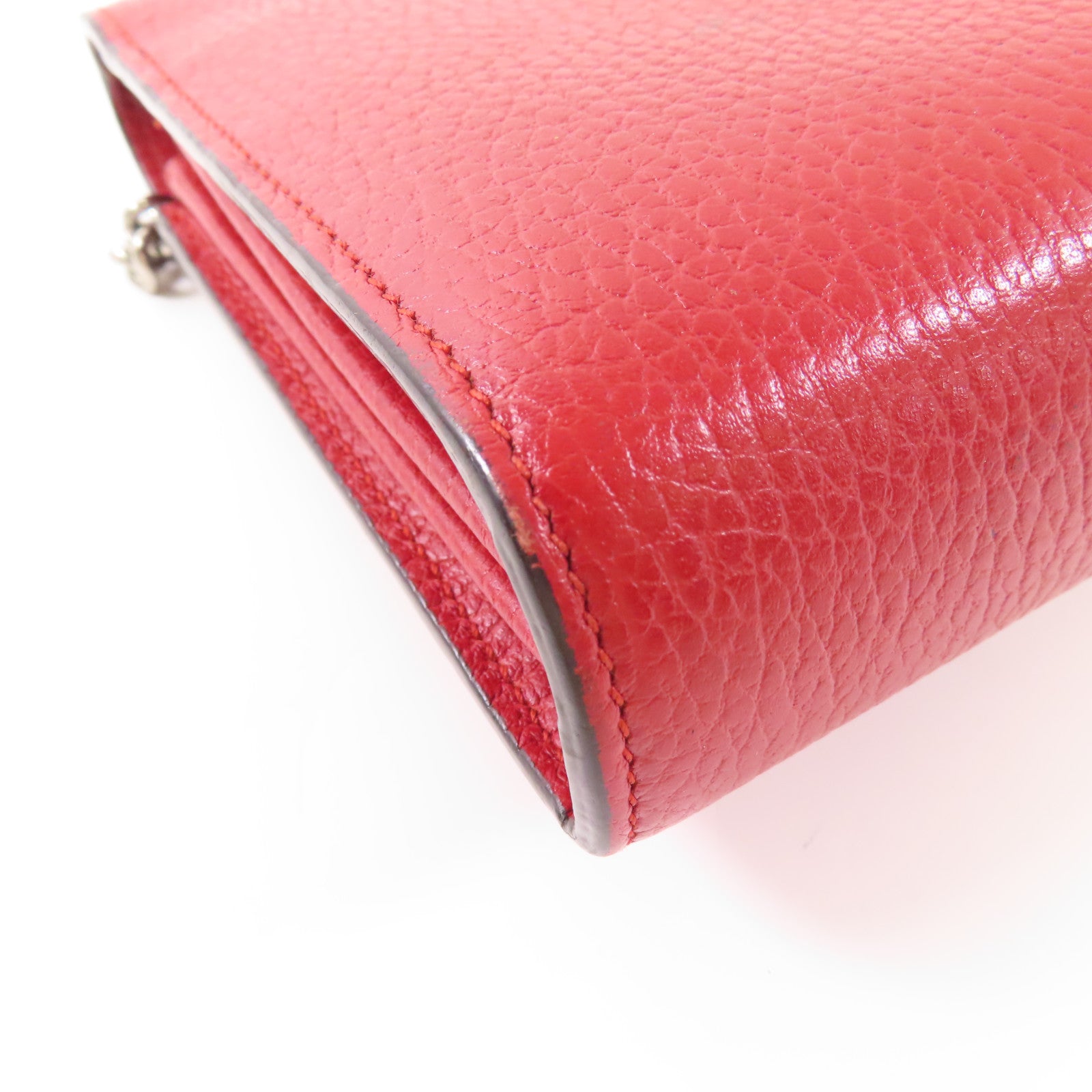 GUCCI GG Dionysus GG Supreme Chain Wallet Shoulder Bag 401231 Calfskin Red