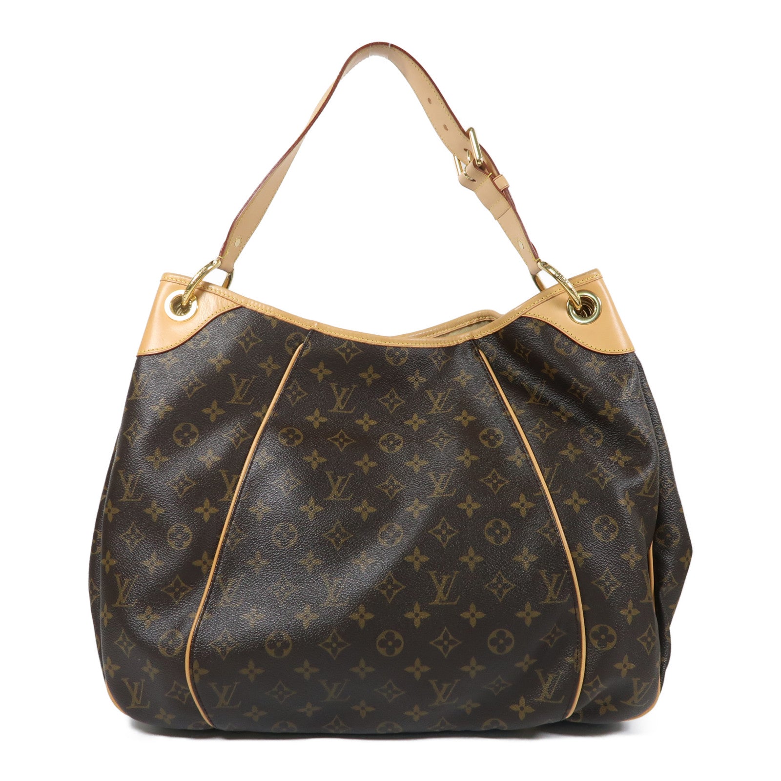 LOUIS VUITTON Monogram Galliera GM金扣肩背袋啡色