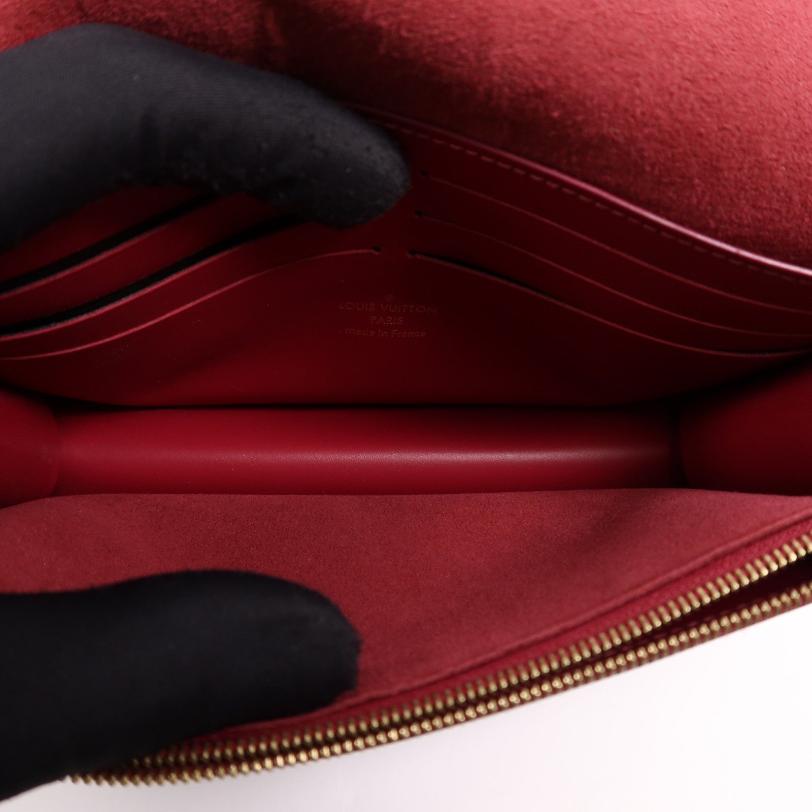 LOUIS VUITTON Monogram Portefeuille Flore金扣鏈帶肩背袋