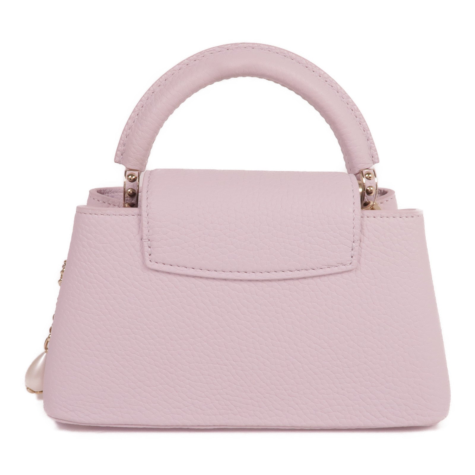LOUIS VUITTON 牛皮皮革Capucines East West Mini Shoulder Bag金扣手挽肩背兩用袋