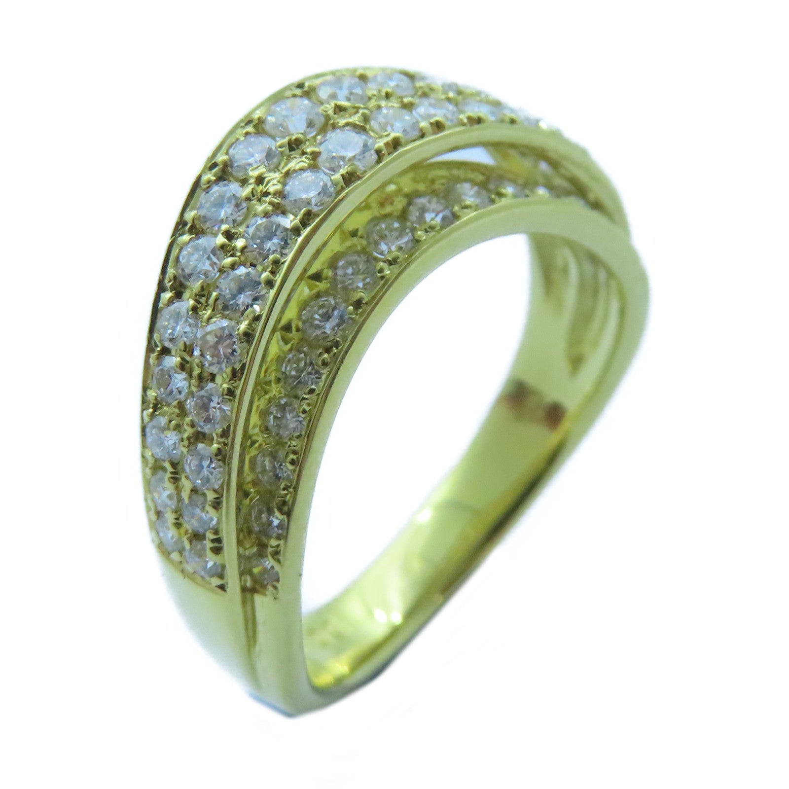 JEWELRY 18K黃金Diamond Ring 0.65ct鑽石戒指US#6
