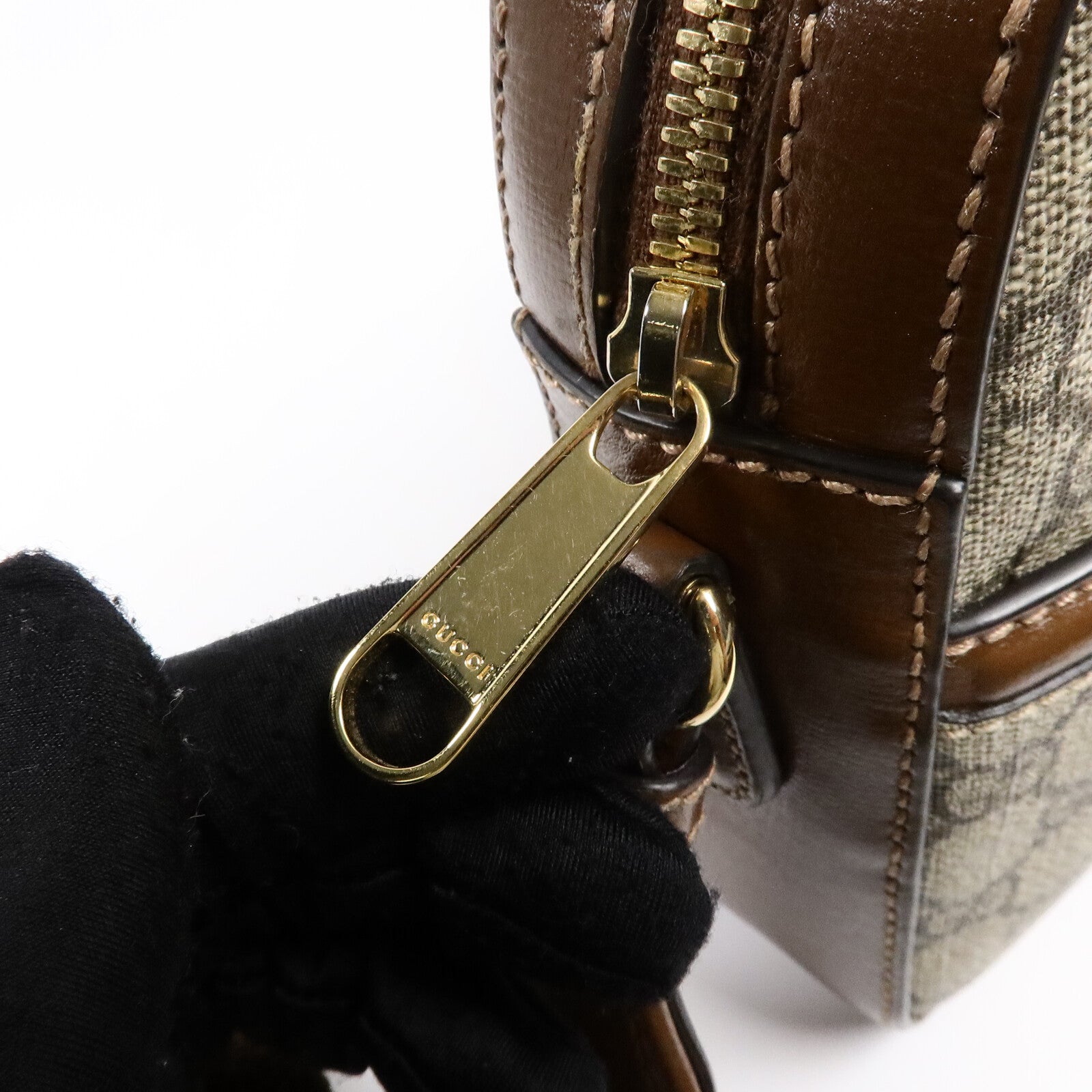 GUCCI 塗層帆布Shoulder Bag肩背袋