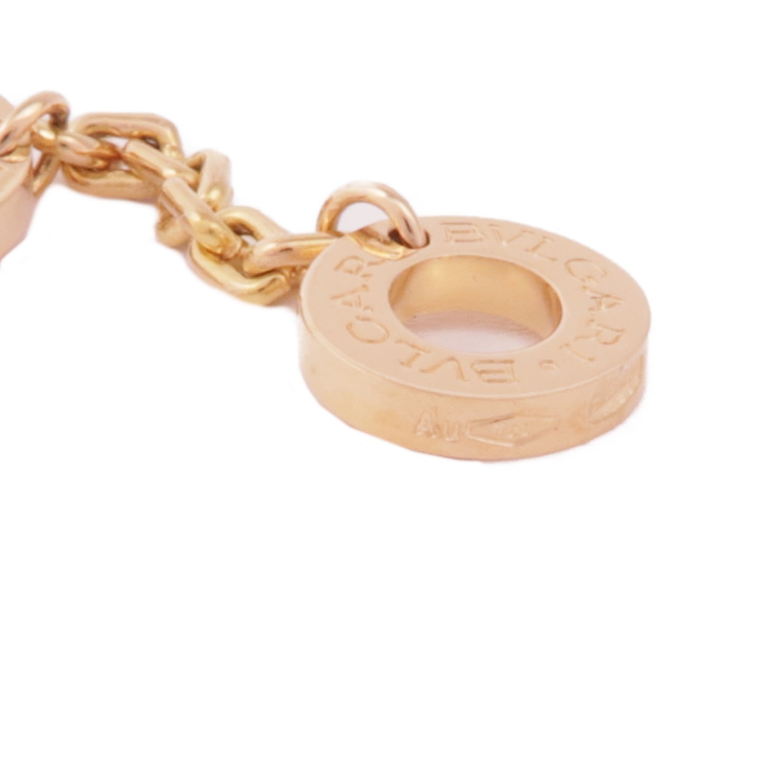 BVLGARI 18K玫瑰金Serpenti Viper Necklace縞瑪瑙/鑽石項鍊