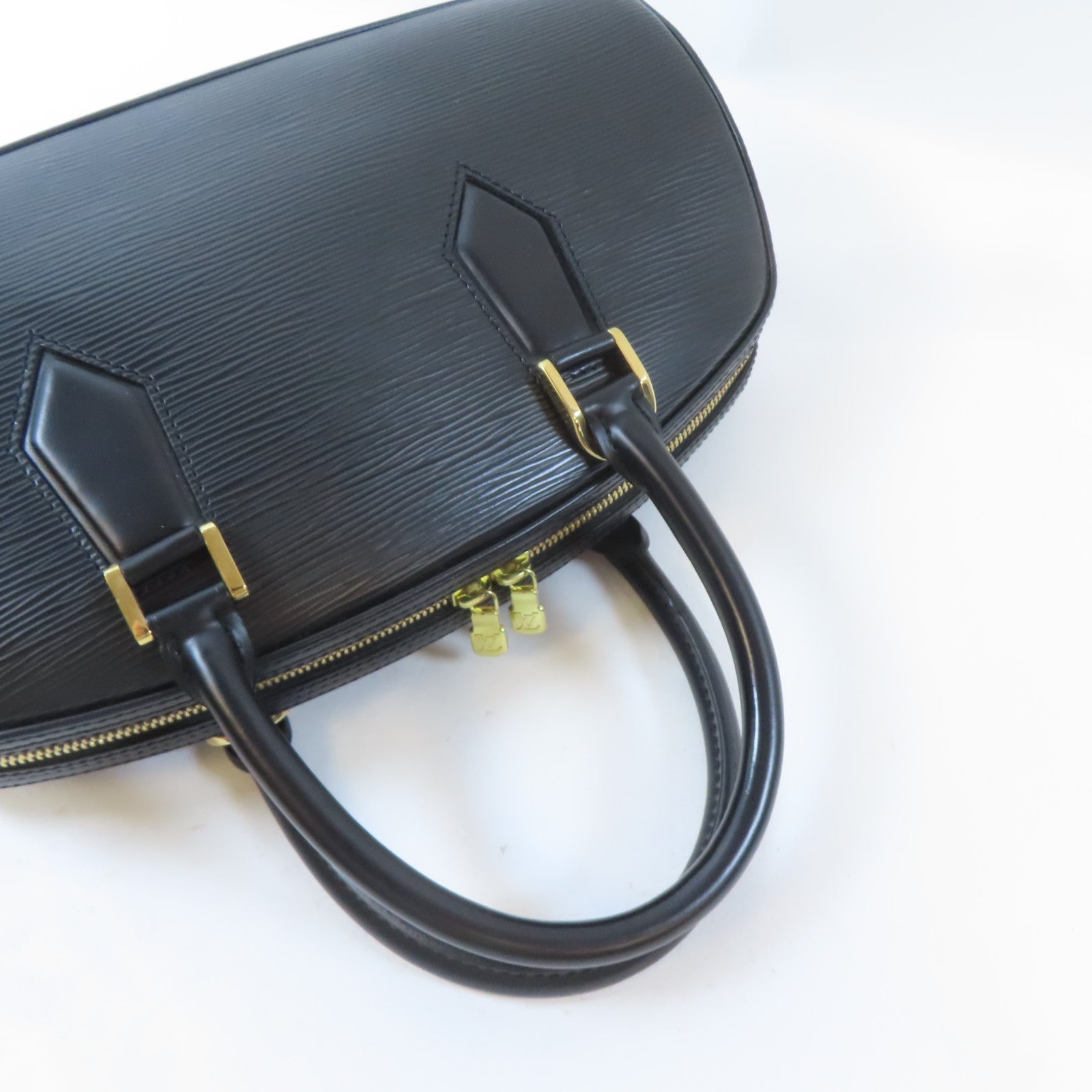 LOUIS VUITTON Epi Jasmin金扣手挽袋黑色