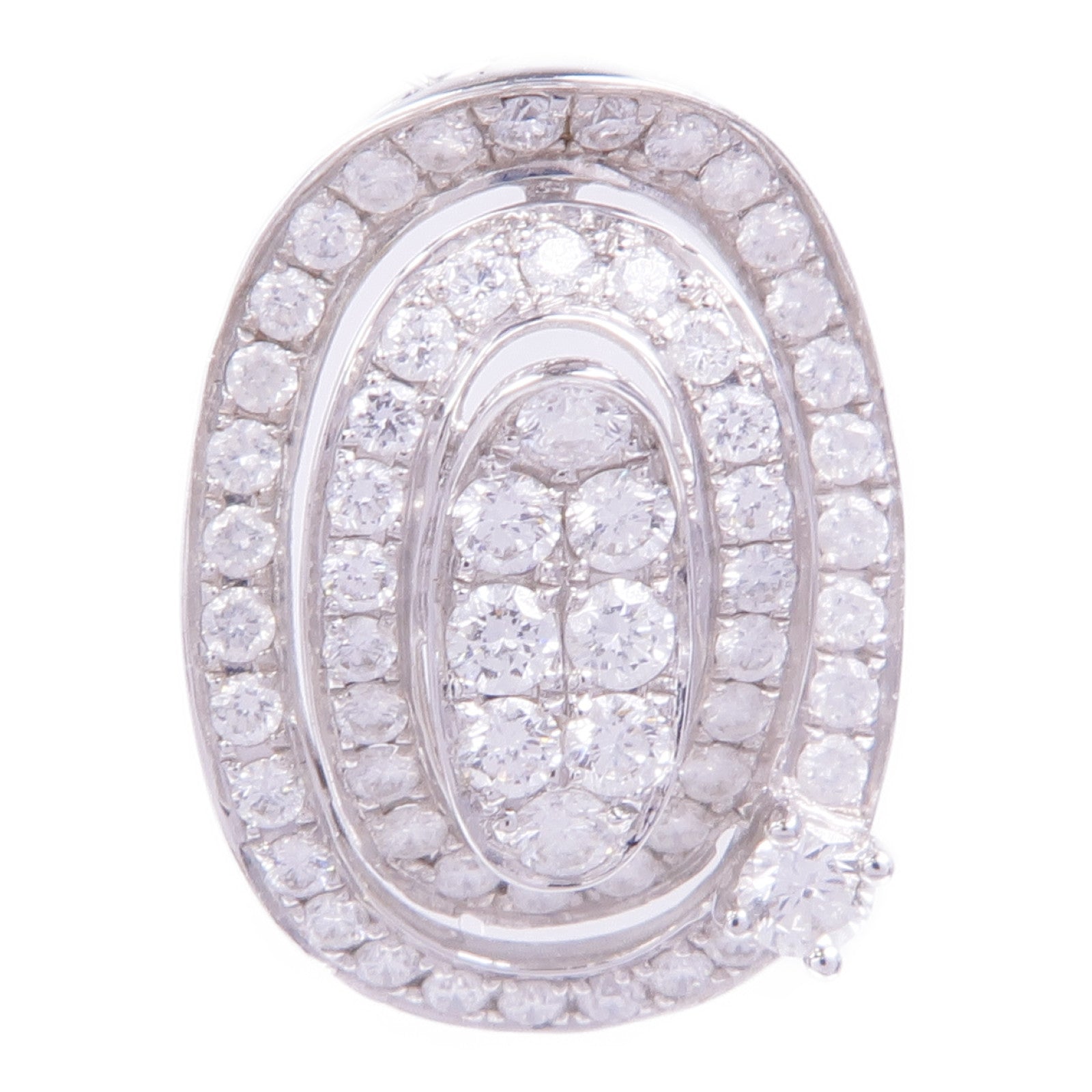 JEWELRY 18K白金Diamond Pendant Top鑽石吊墜