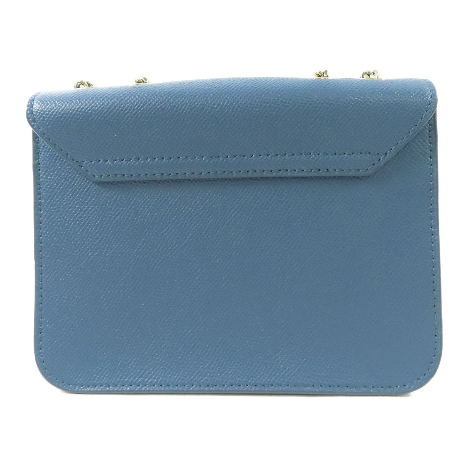 Furla 牛皮皮革Chain Shoulder金扣鏈帶肩背袋