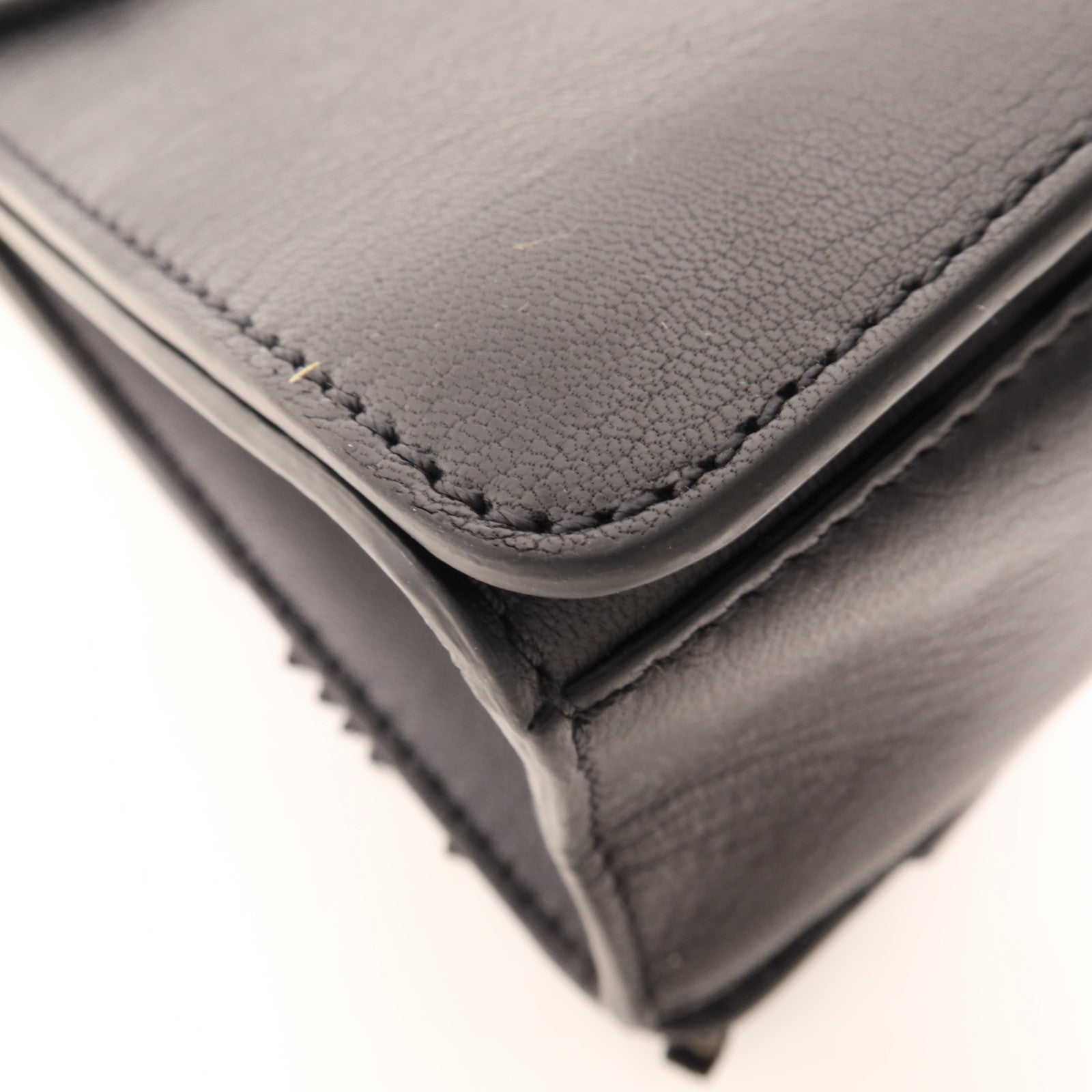 GIVENCHY 皮革Shoulder Bag金扣手挽肩背兩用袋