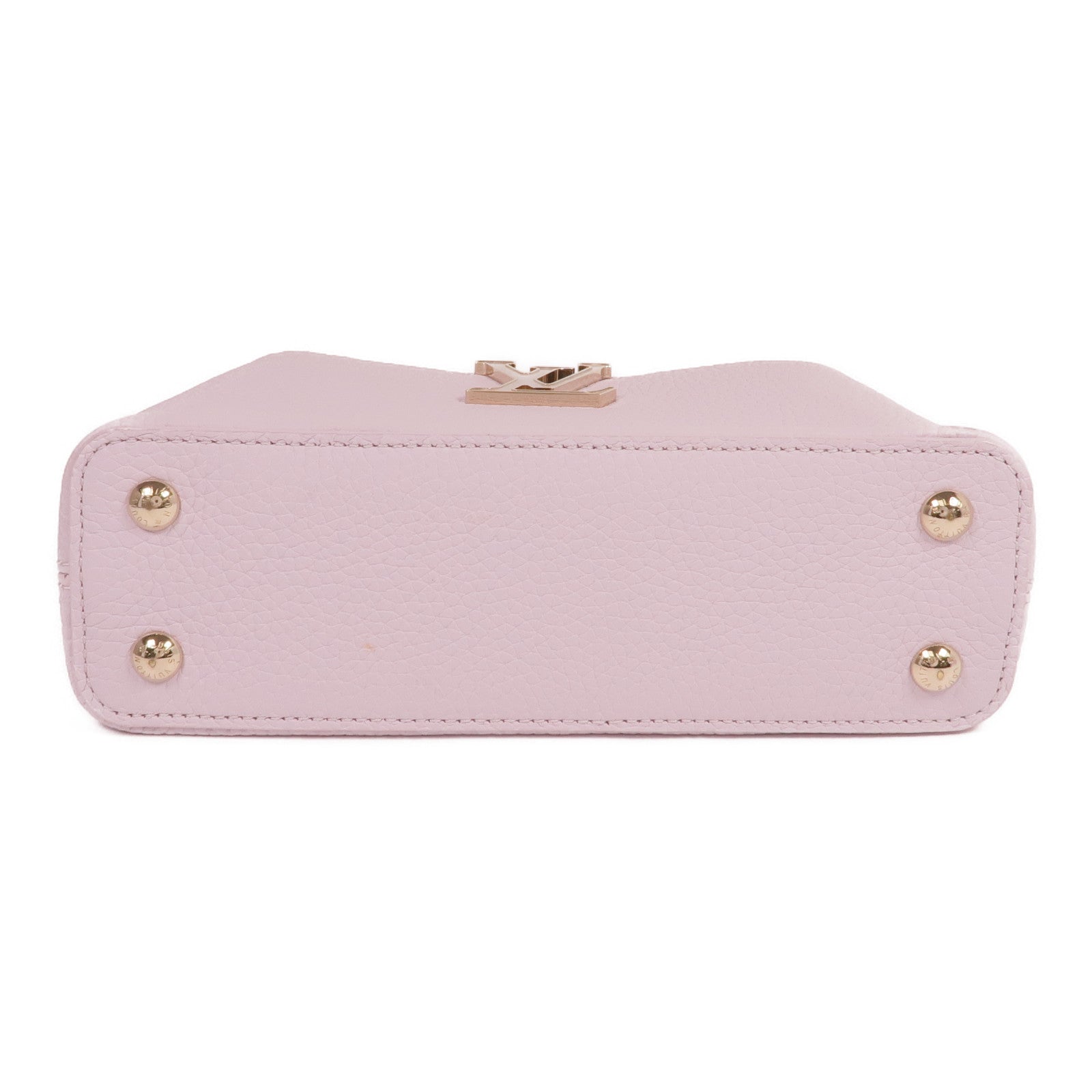 LOUIS VUITTON 牛皮皮革Capucines East West Mini Shoulder Bag金扣手挽肩背兩用袋