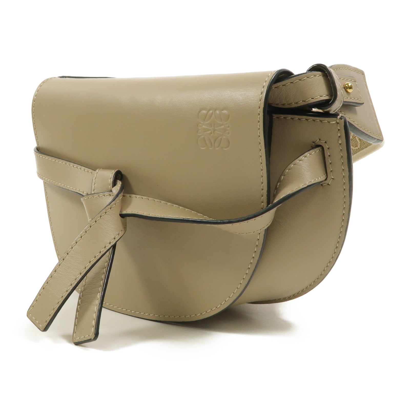 LOEWE 牛皮皮革Mini Gate肩背袋
