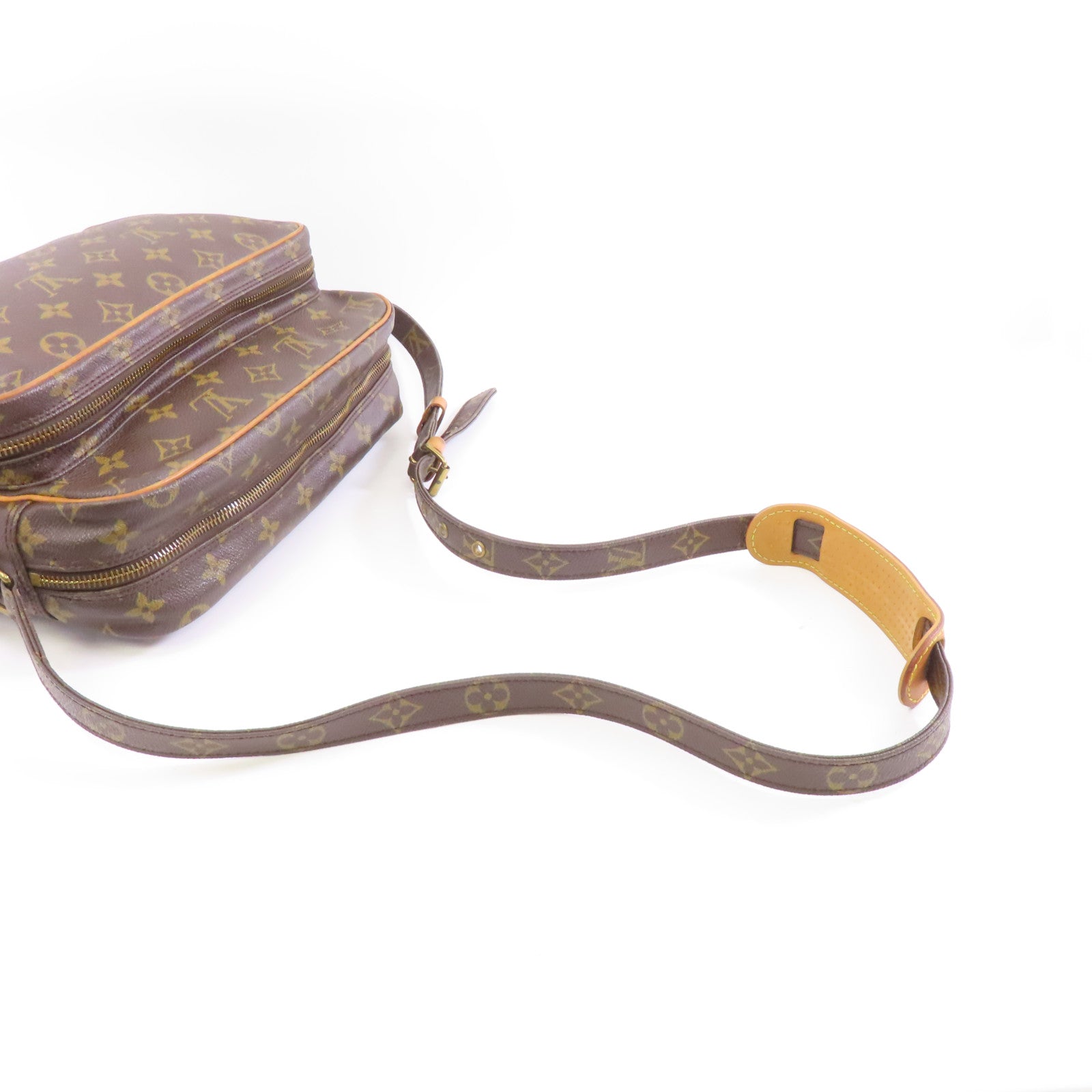 LOUIS VUITTON Monogram Nil金扣肩背袋啡色